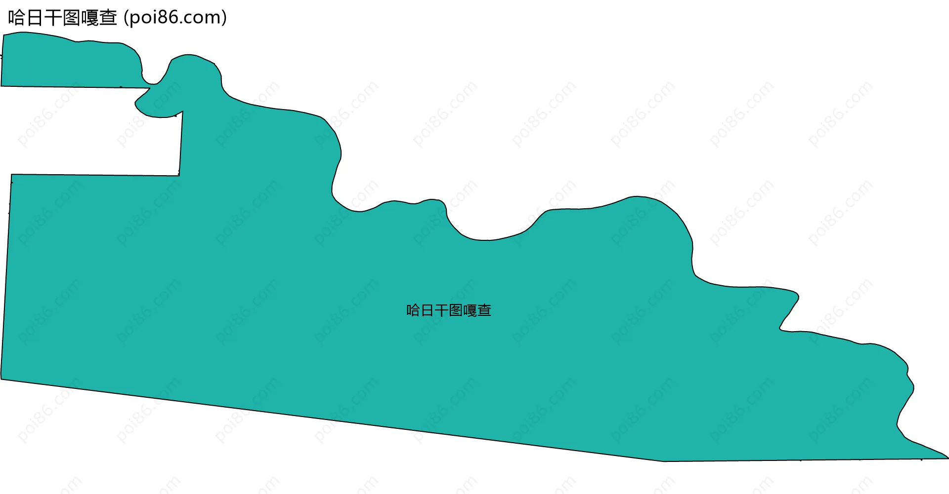 哈日干图嘎查边界地图