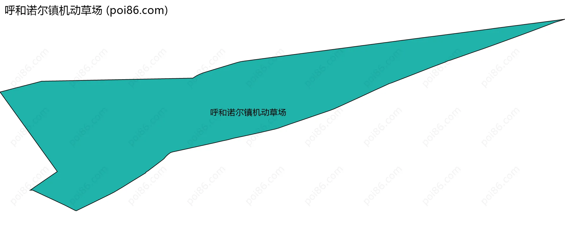 呼和诺尔镇机动草场边界地图