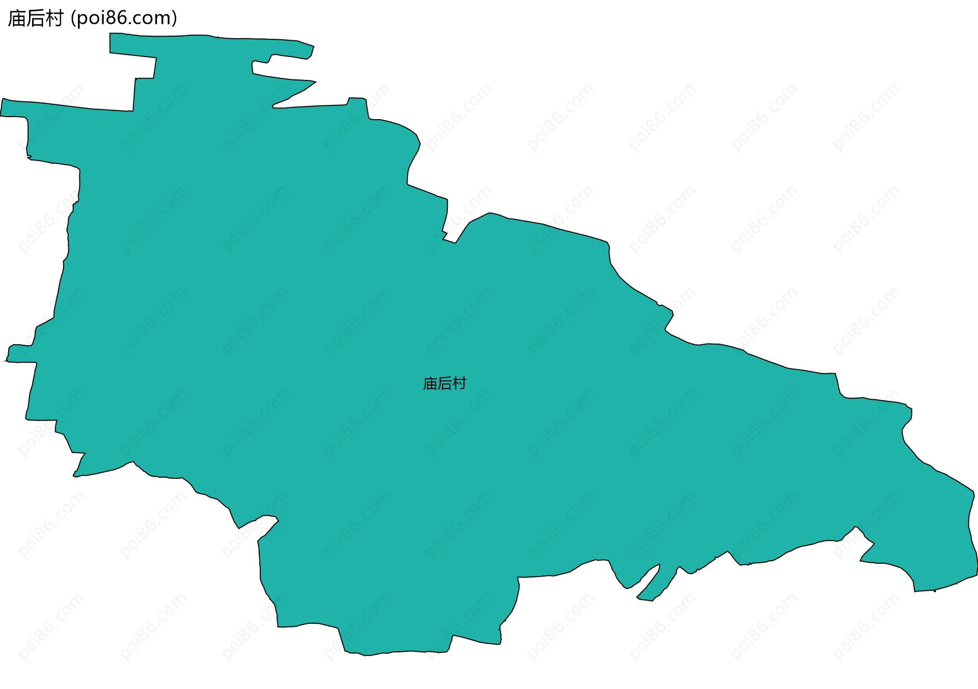 庙后村边界地图