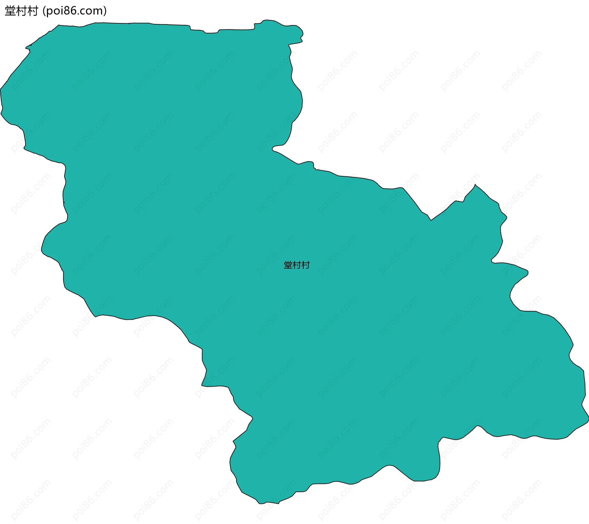 堂村村边界地图