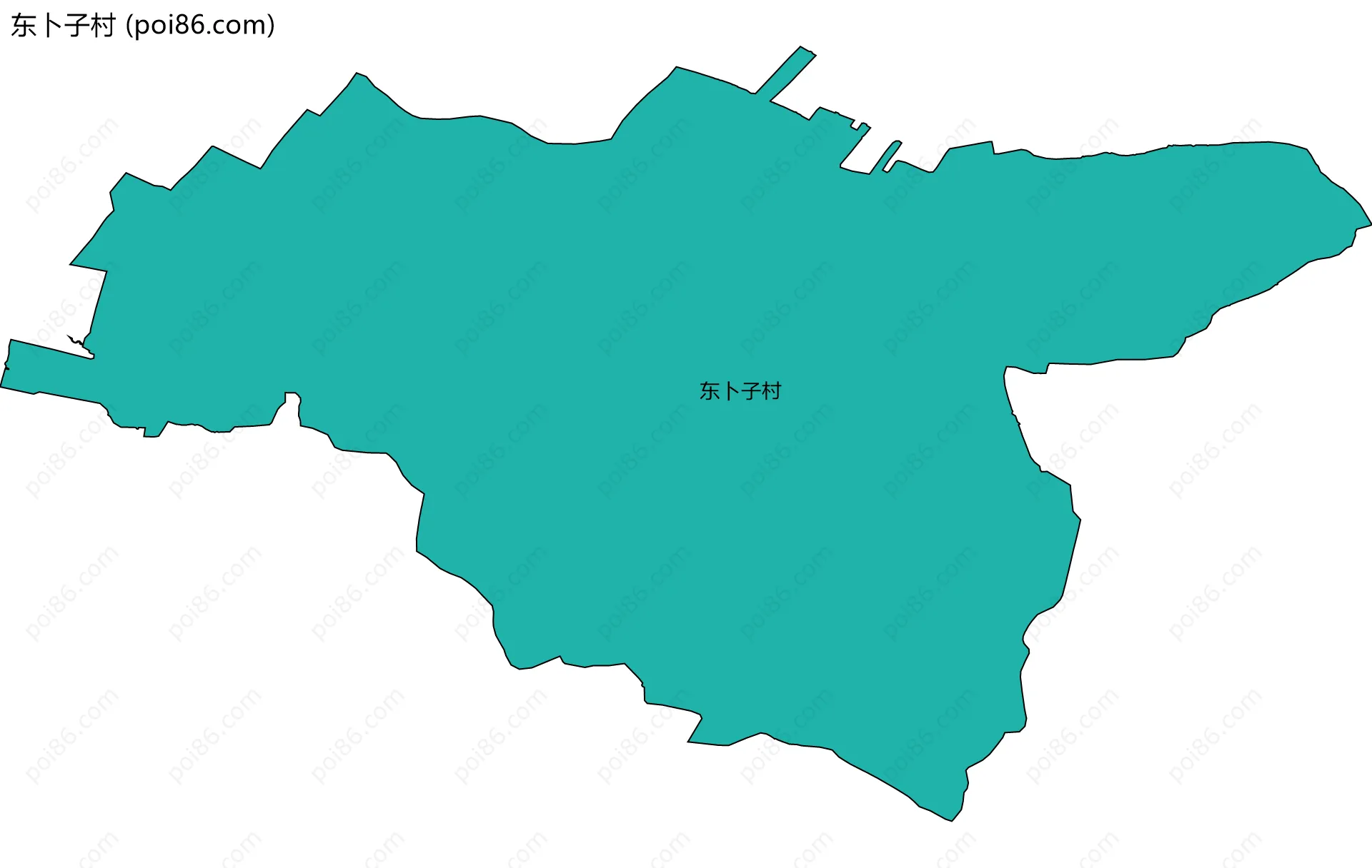 东卜子村边界地图