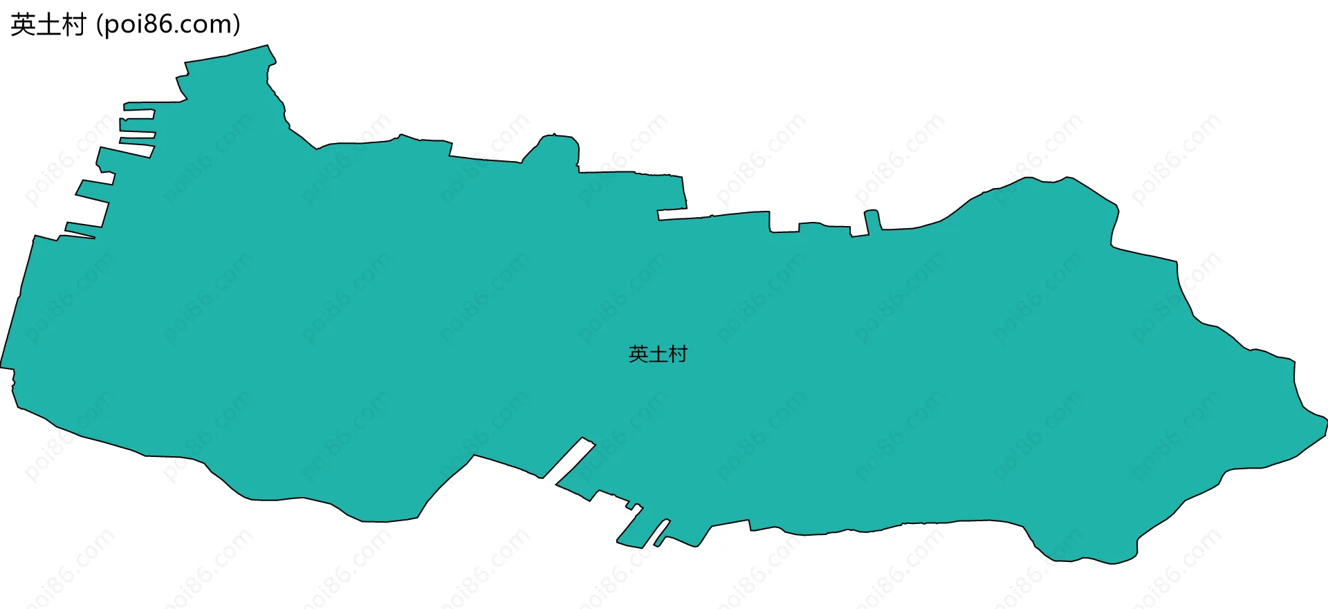 英土村边界地图