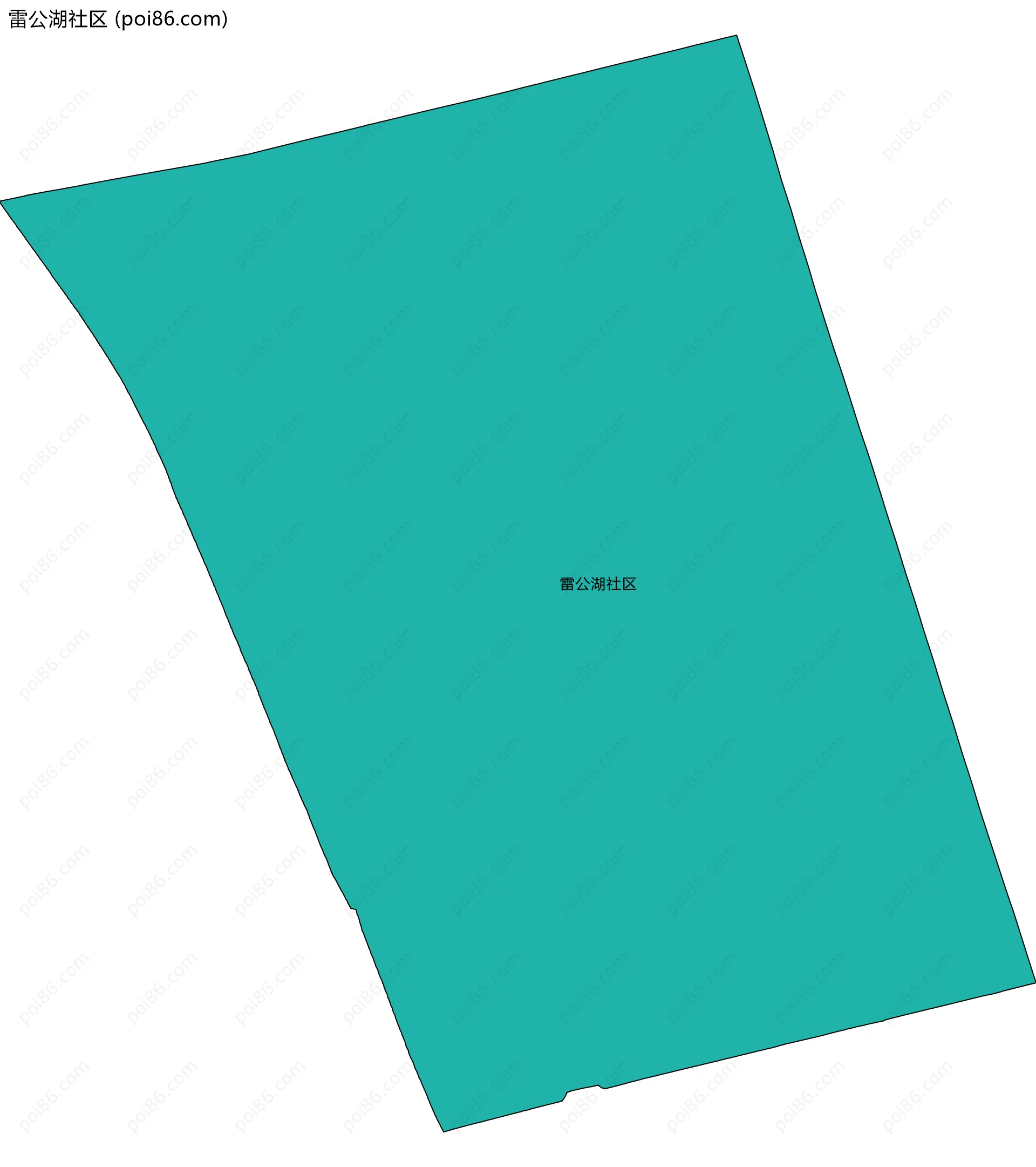 雷公湖社区边界地图