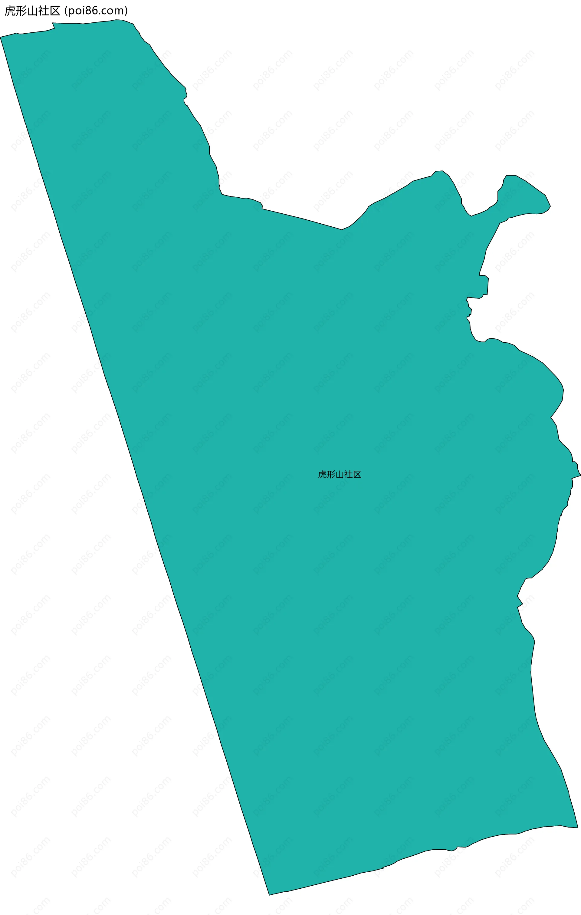 虎形山社区边界地图