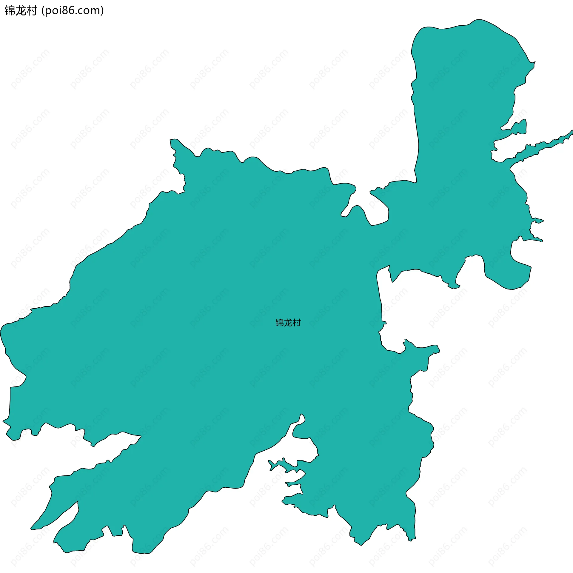 锦龙村边界地图