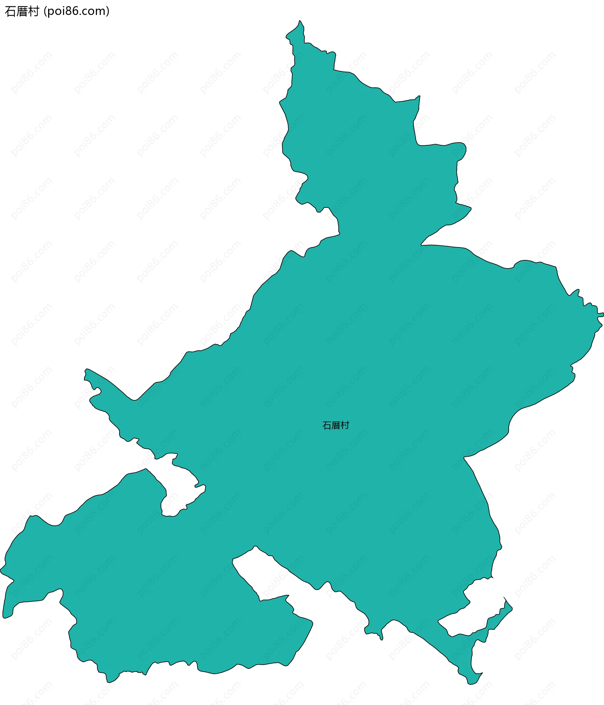 石厝村边界地图