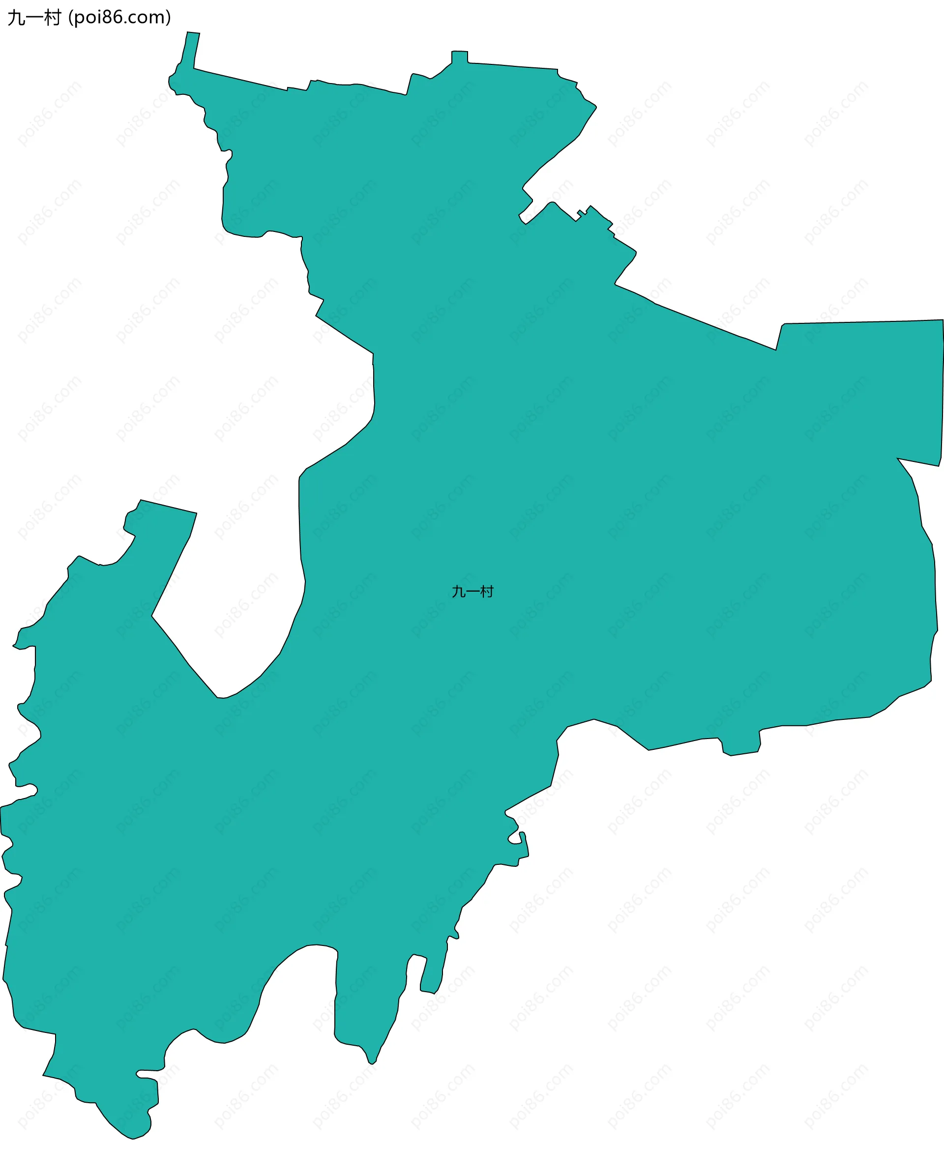 九一村边界地图