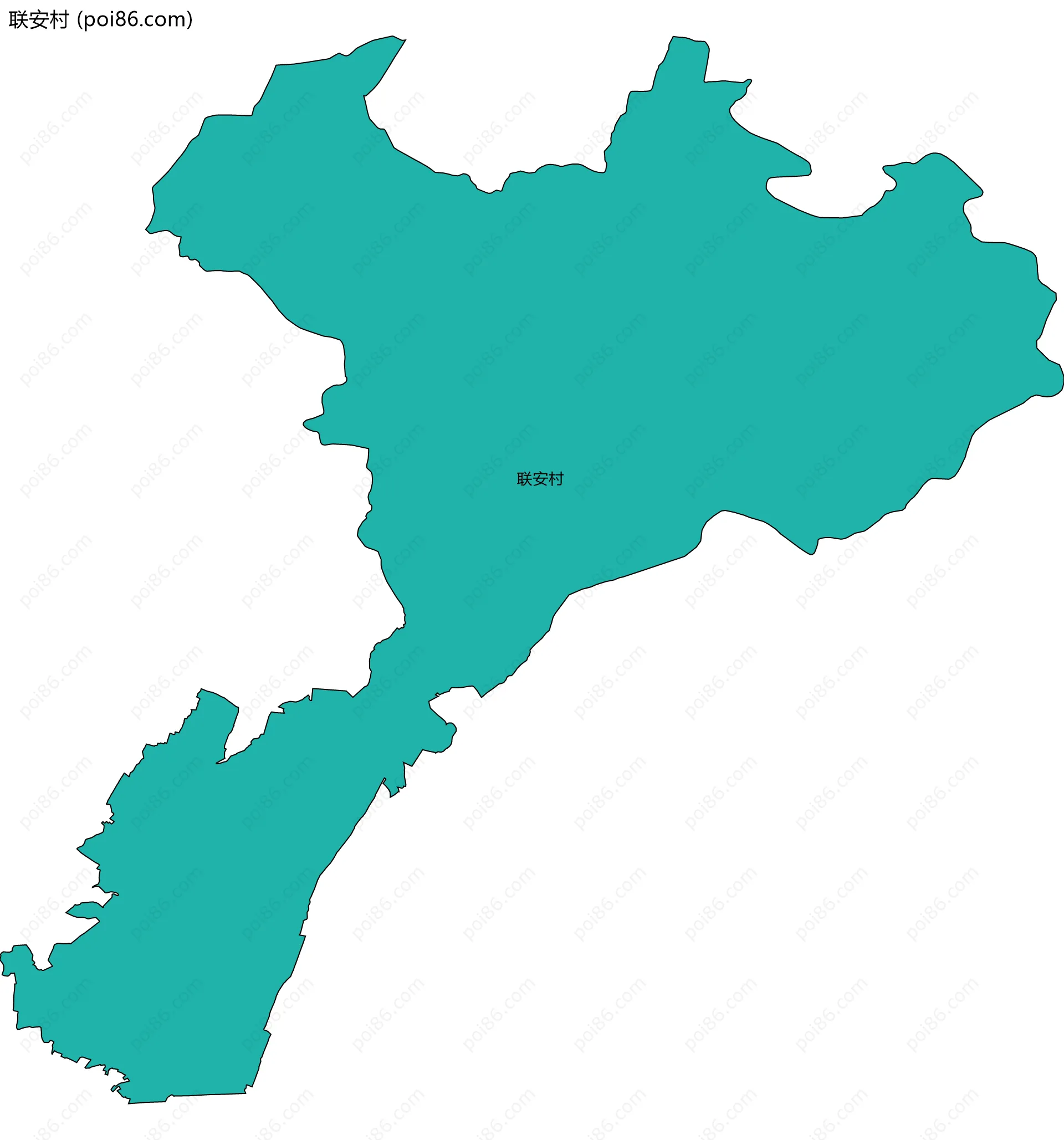 联安村边界地图