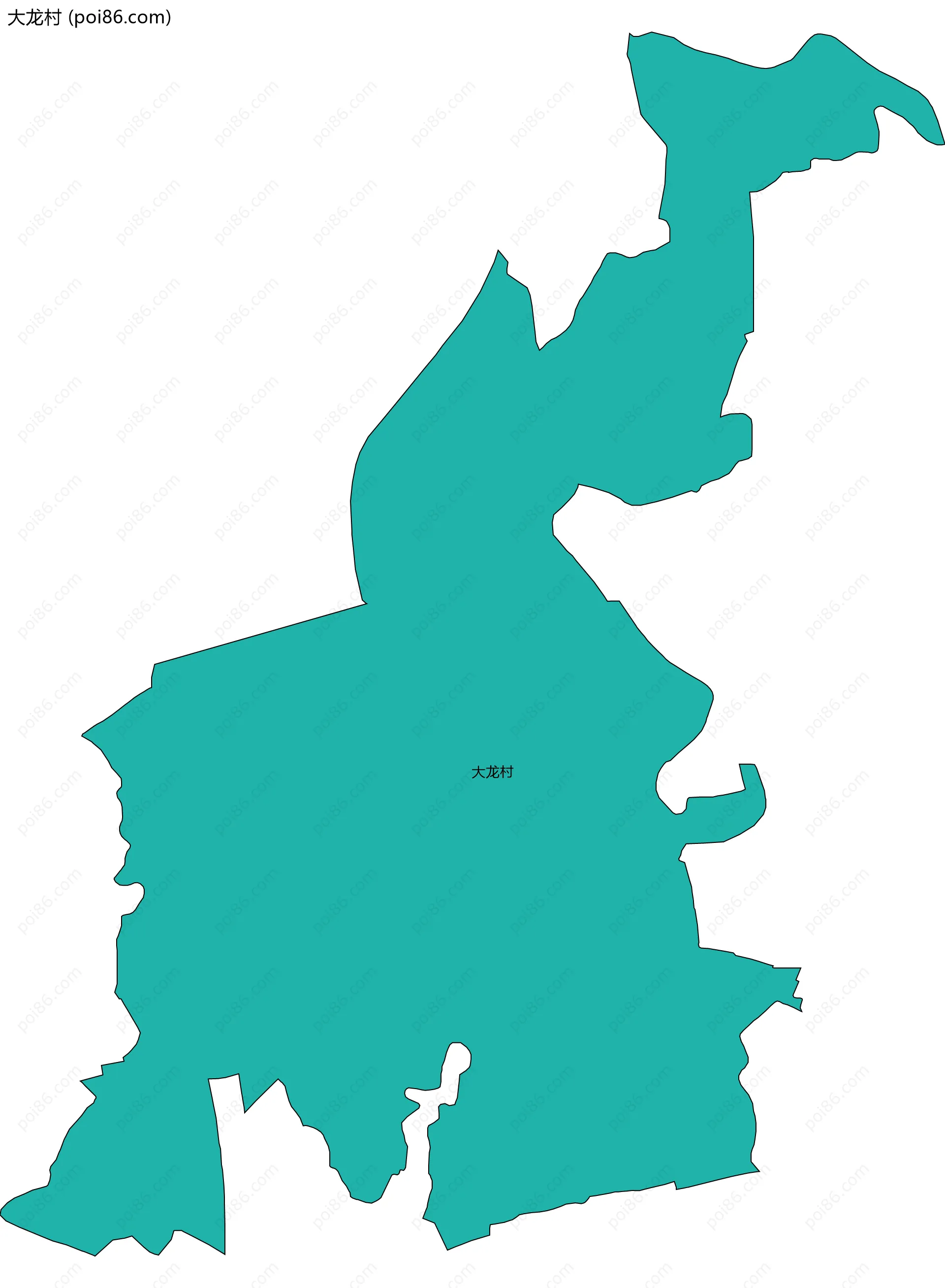 大龙村边界地图