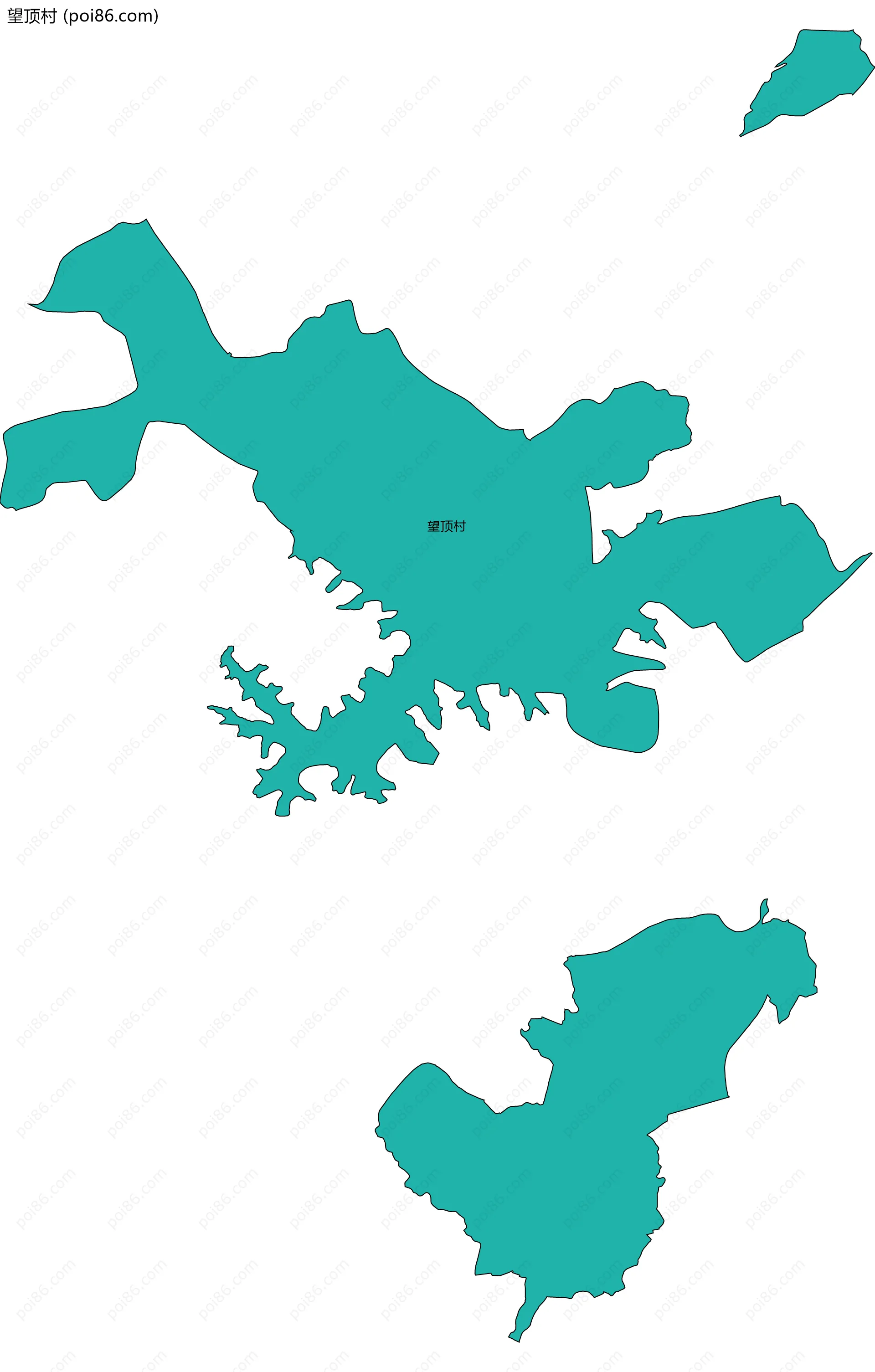 望顶村边界地图