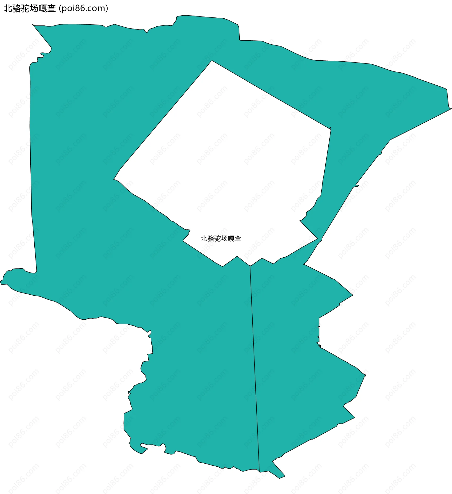 北骆驼场嘎查边界地图