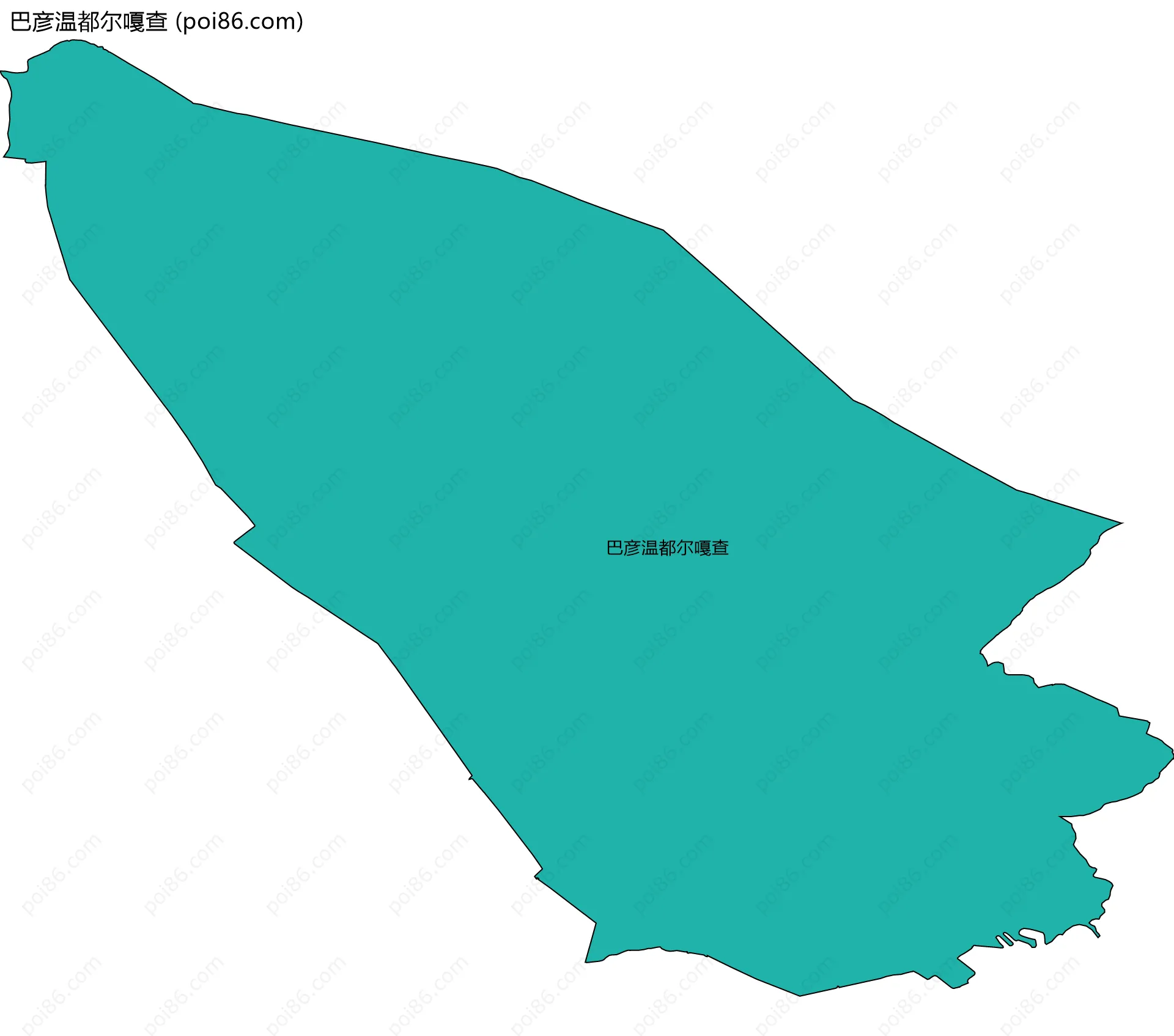 巴彦温都尔嘎查边界地图