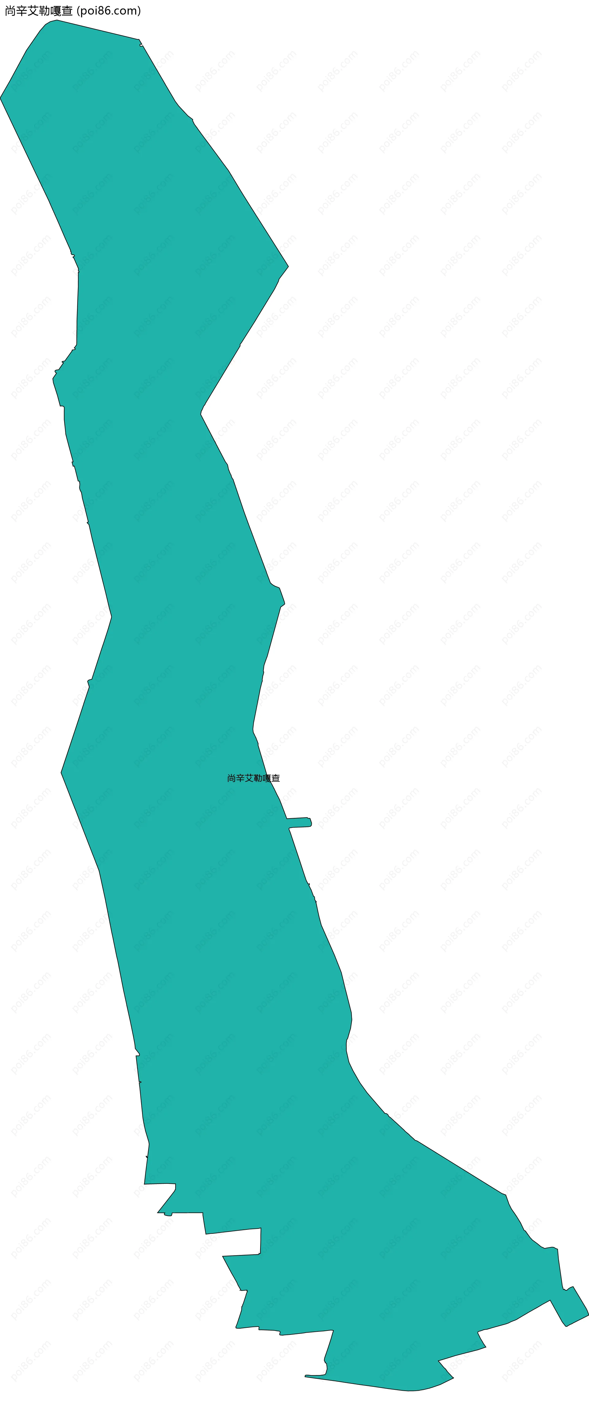 尚辛艾勒嘎查边界地图