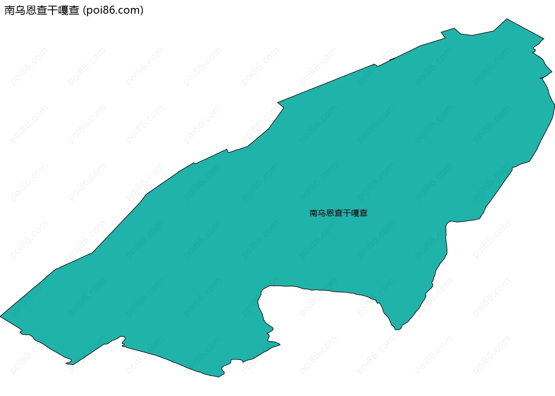 南乌恩查干嘎查边界地图