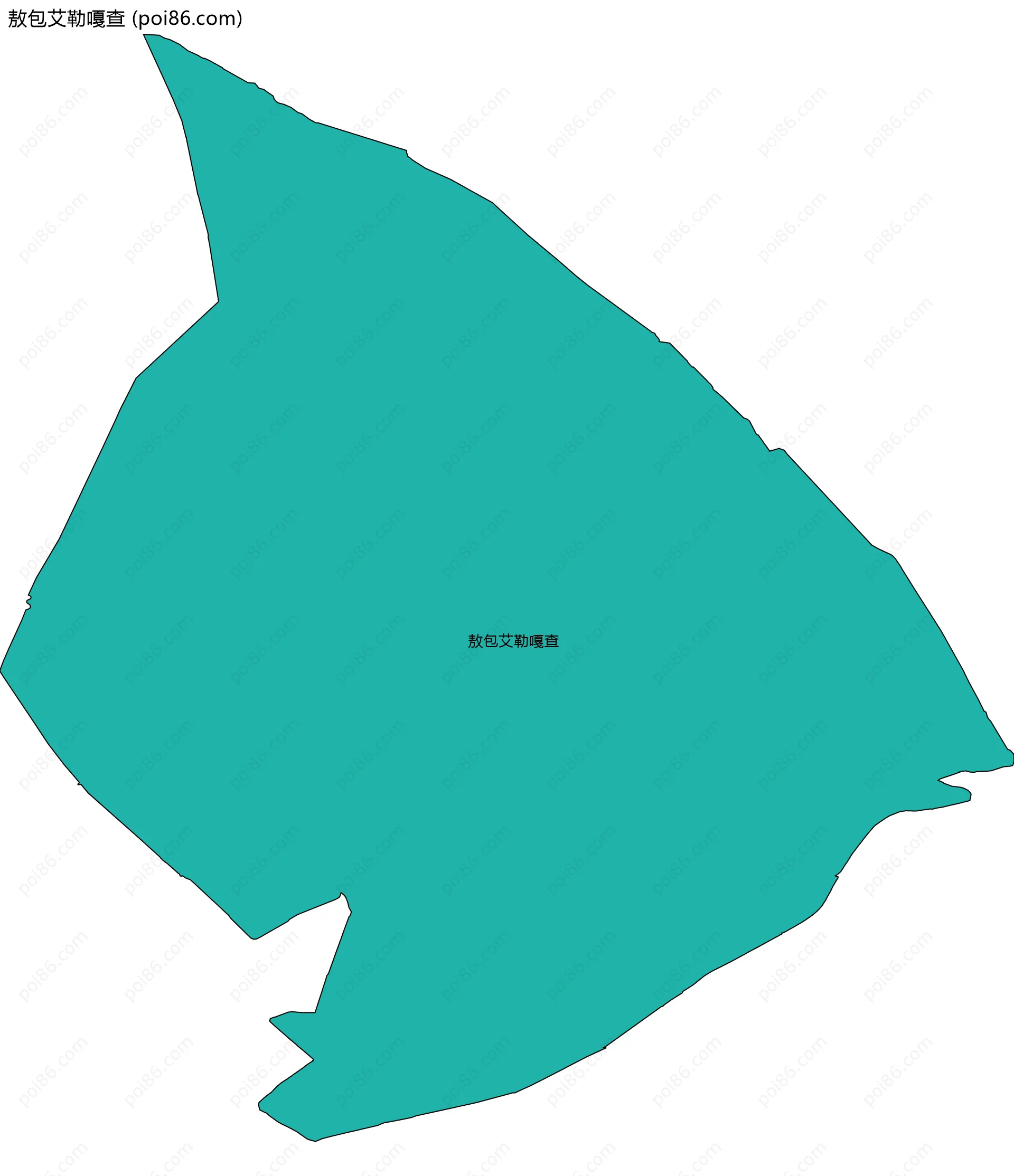 敖包艾勒嘎查边界地图