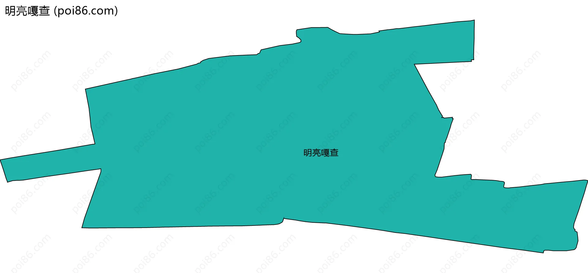 明亮嘎查边界地图