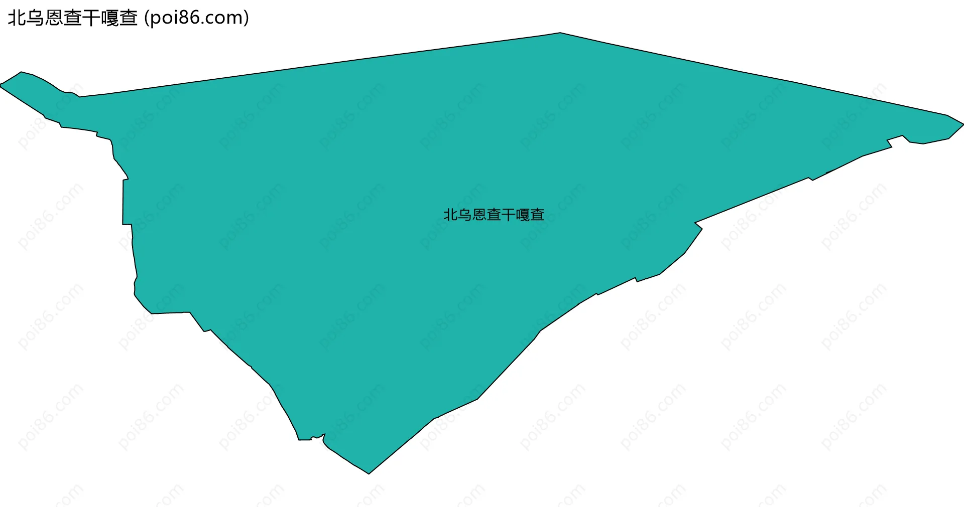 北乌恩查干嘎查边界地图