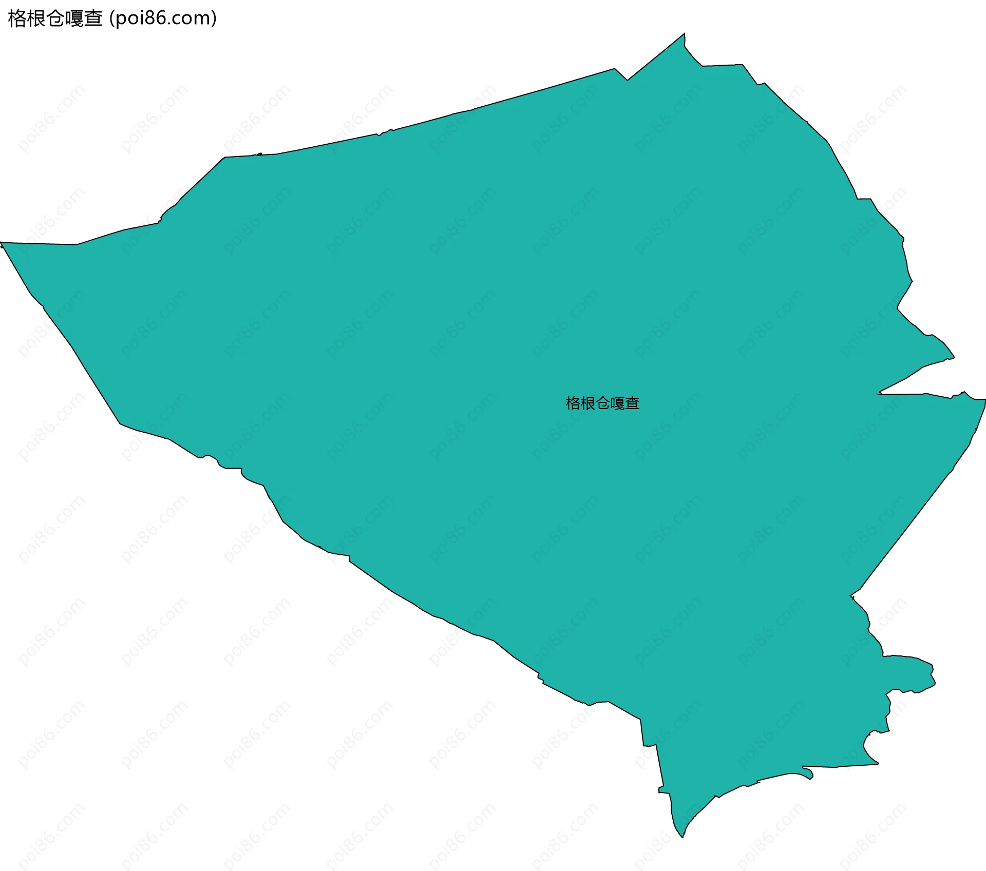 格根仓嘎查边界地图