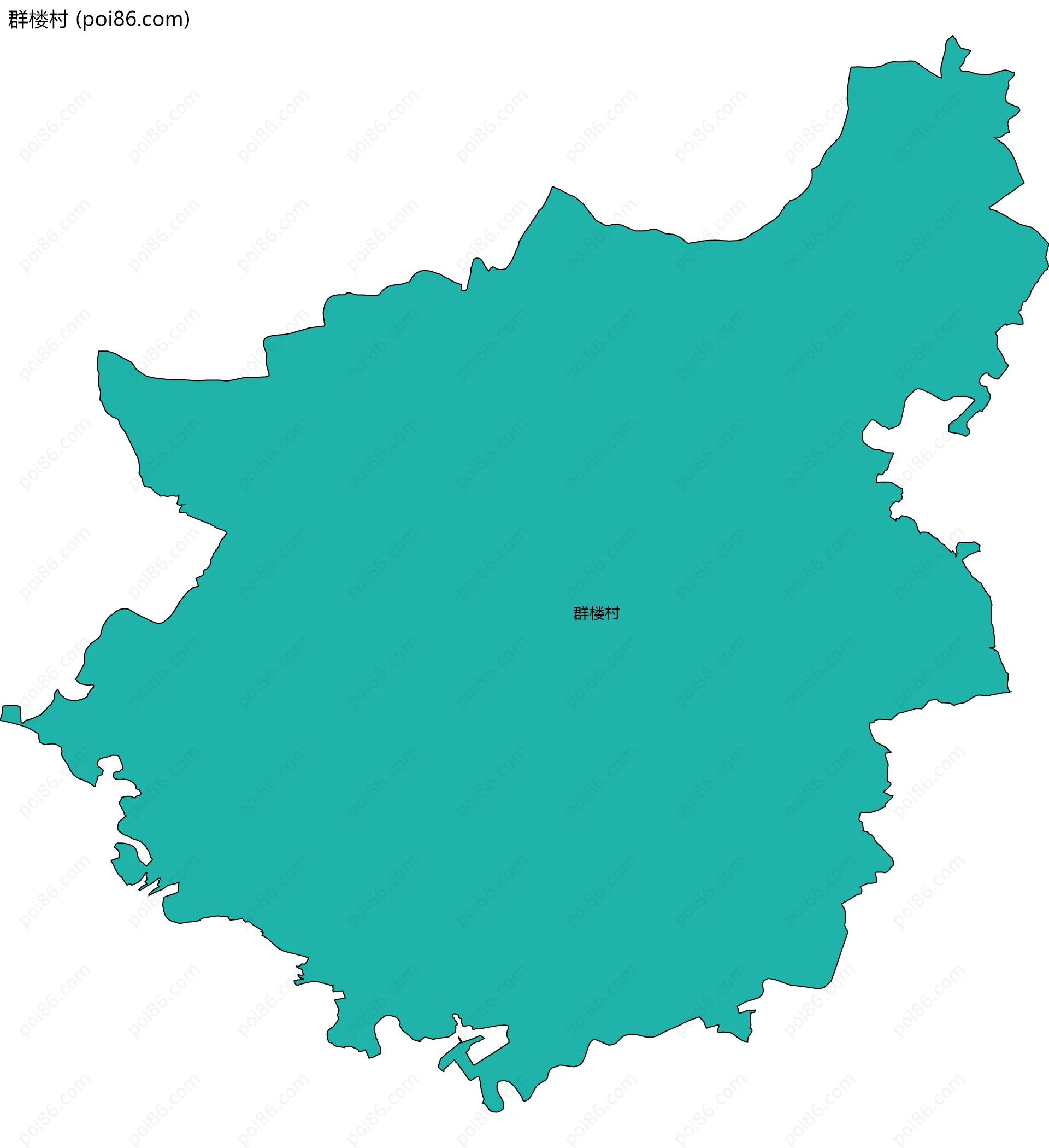 群楼村边界地图