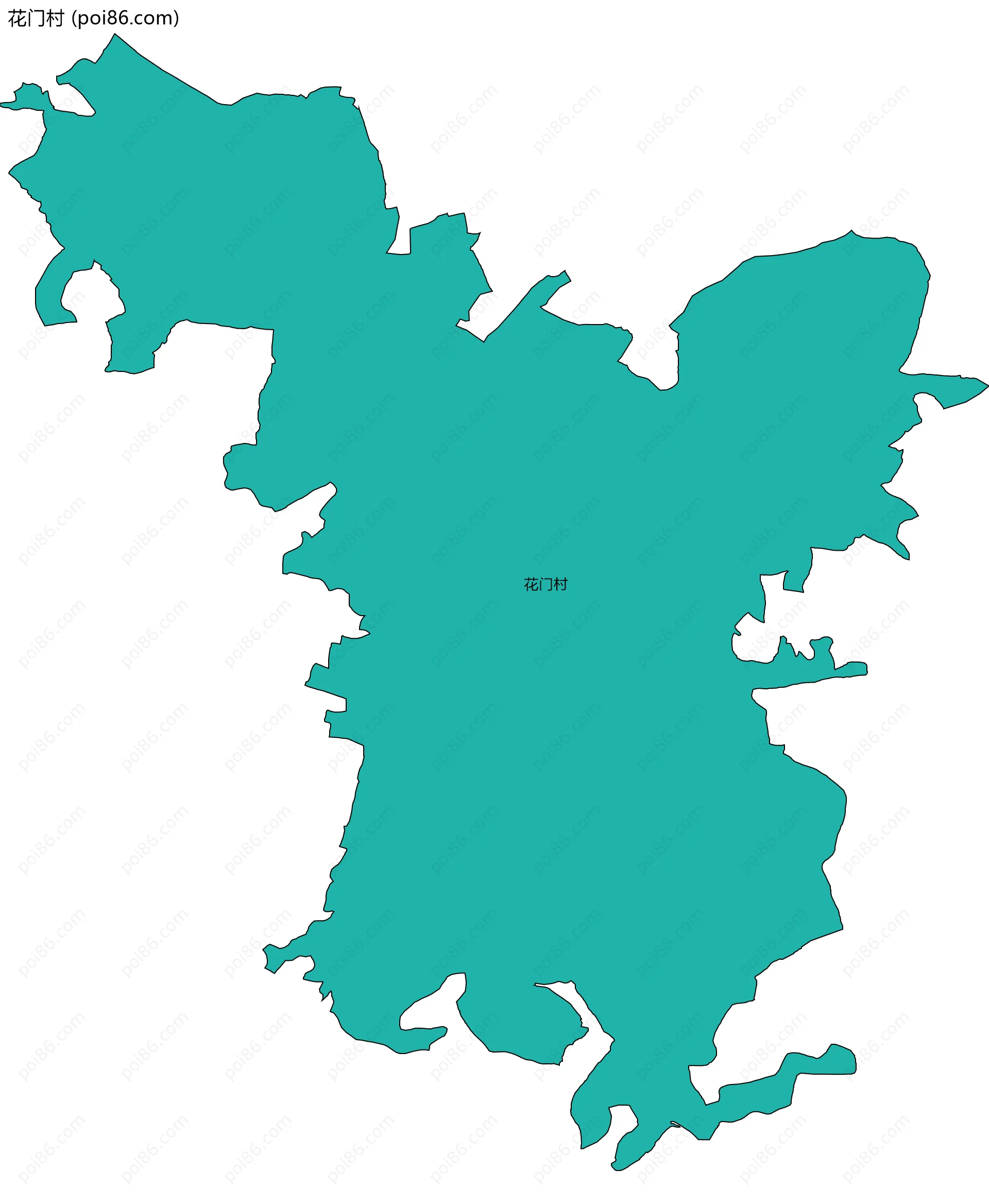 花门村边界地图