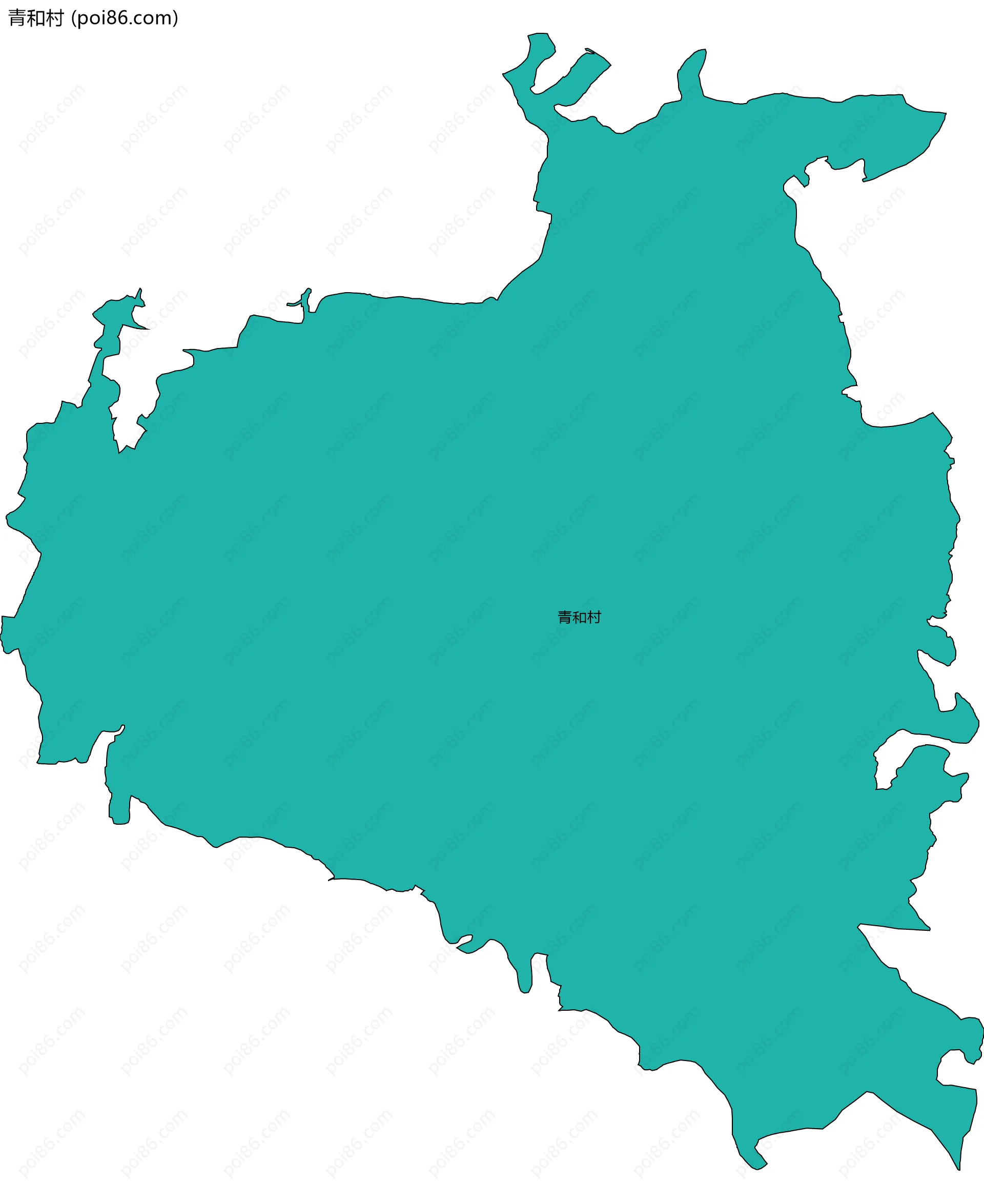 青和村边界地图