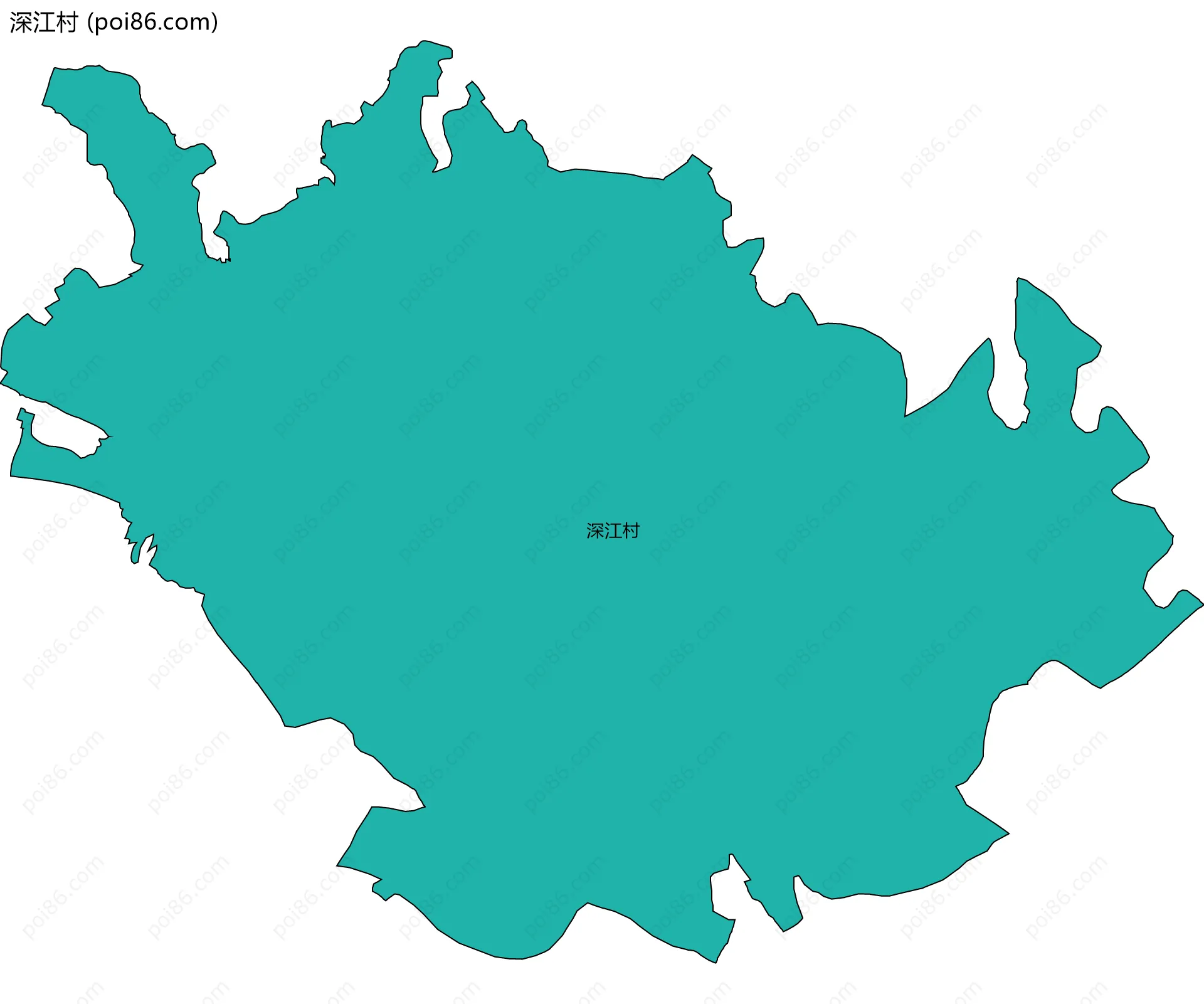 深江村边界地图