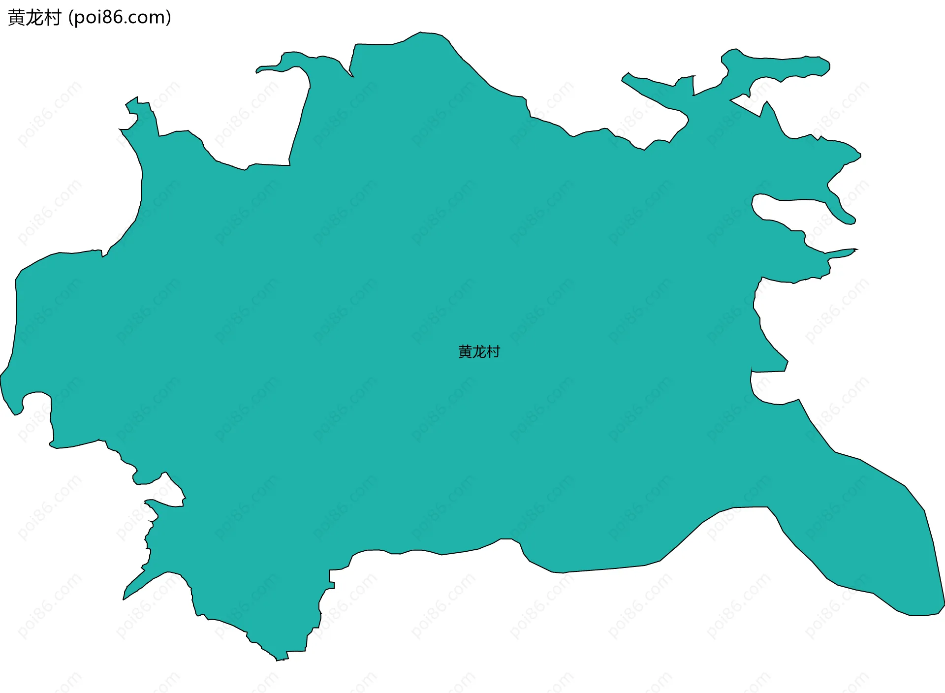 黄龙村边界地图