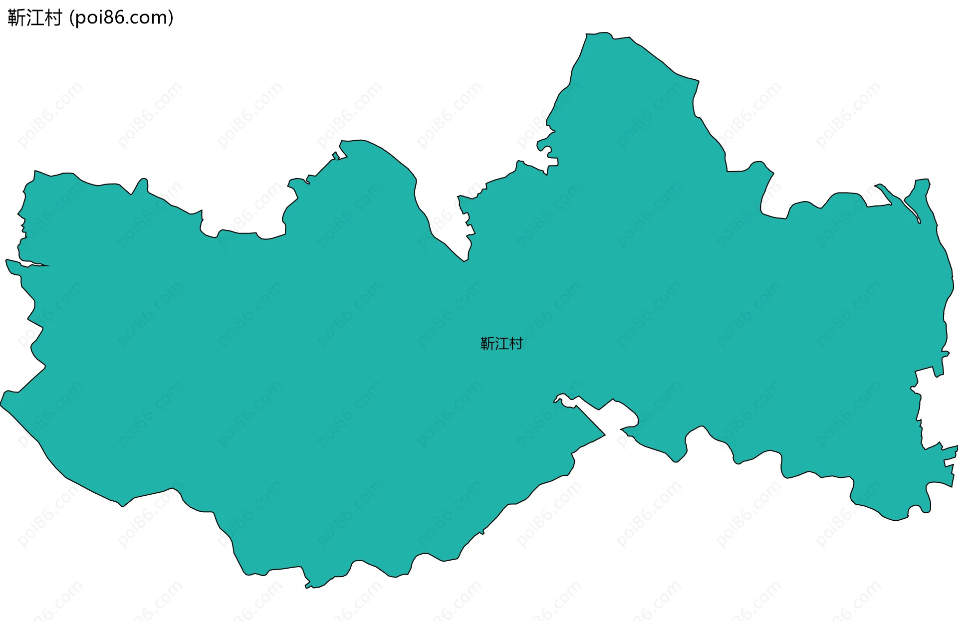 靳江村边界地图