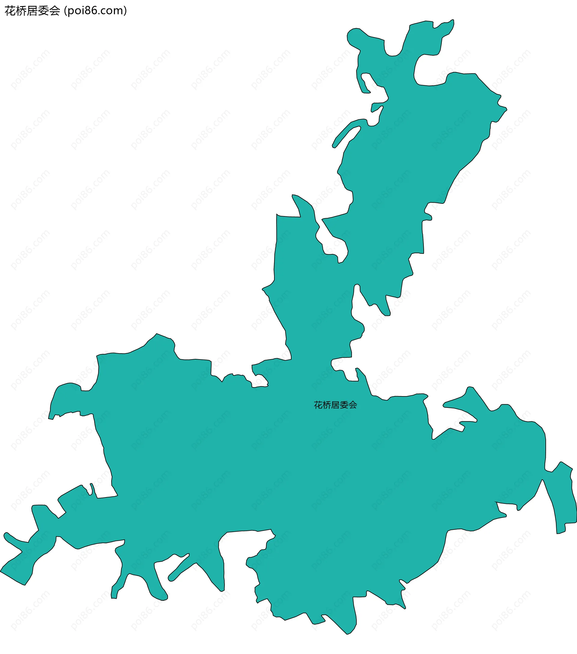 花桥居委会边界地图