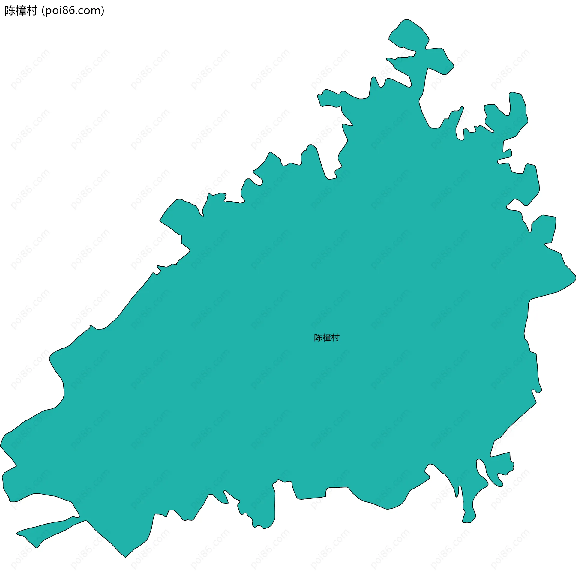 陈樟村边界地图