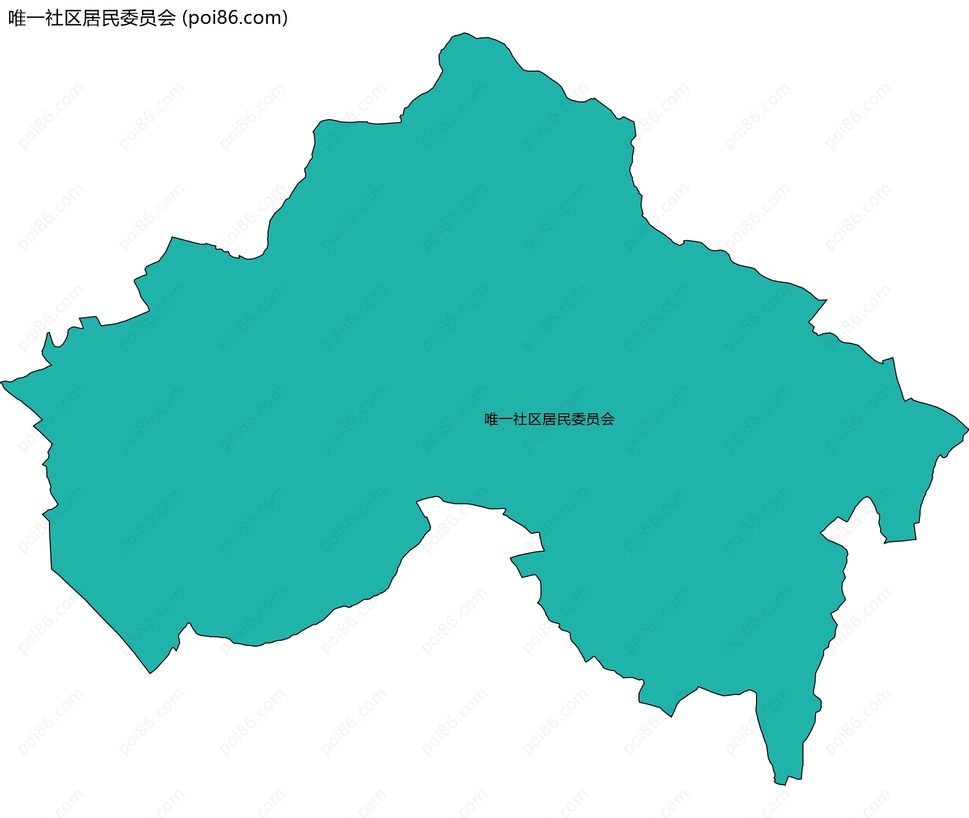 唯一社区居民委员会边界地图