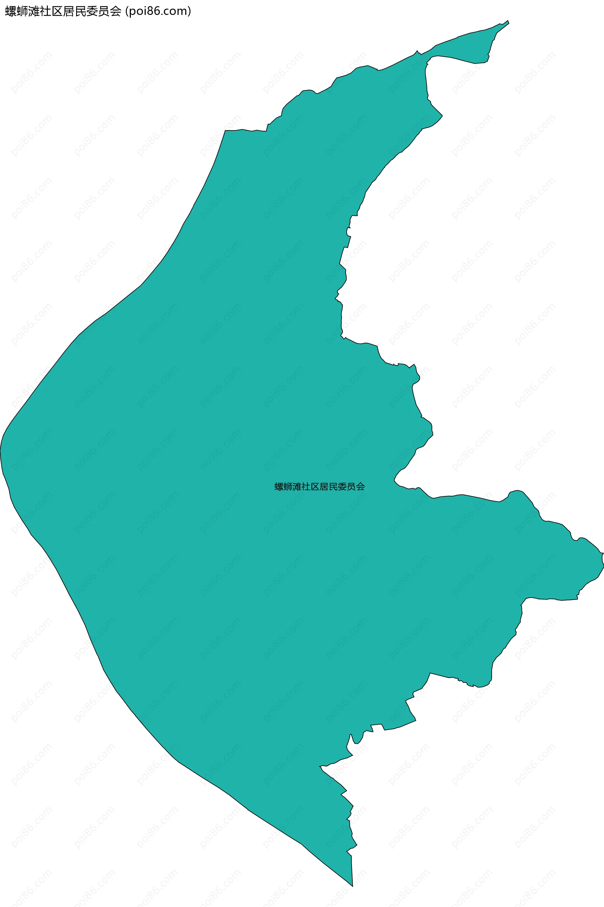 螺蛳滩社区居民委员会边界地图