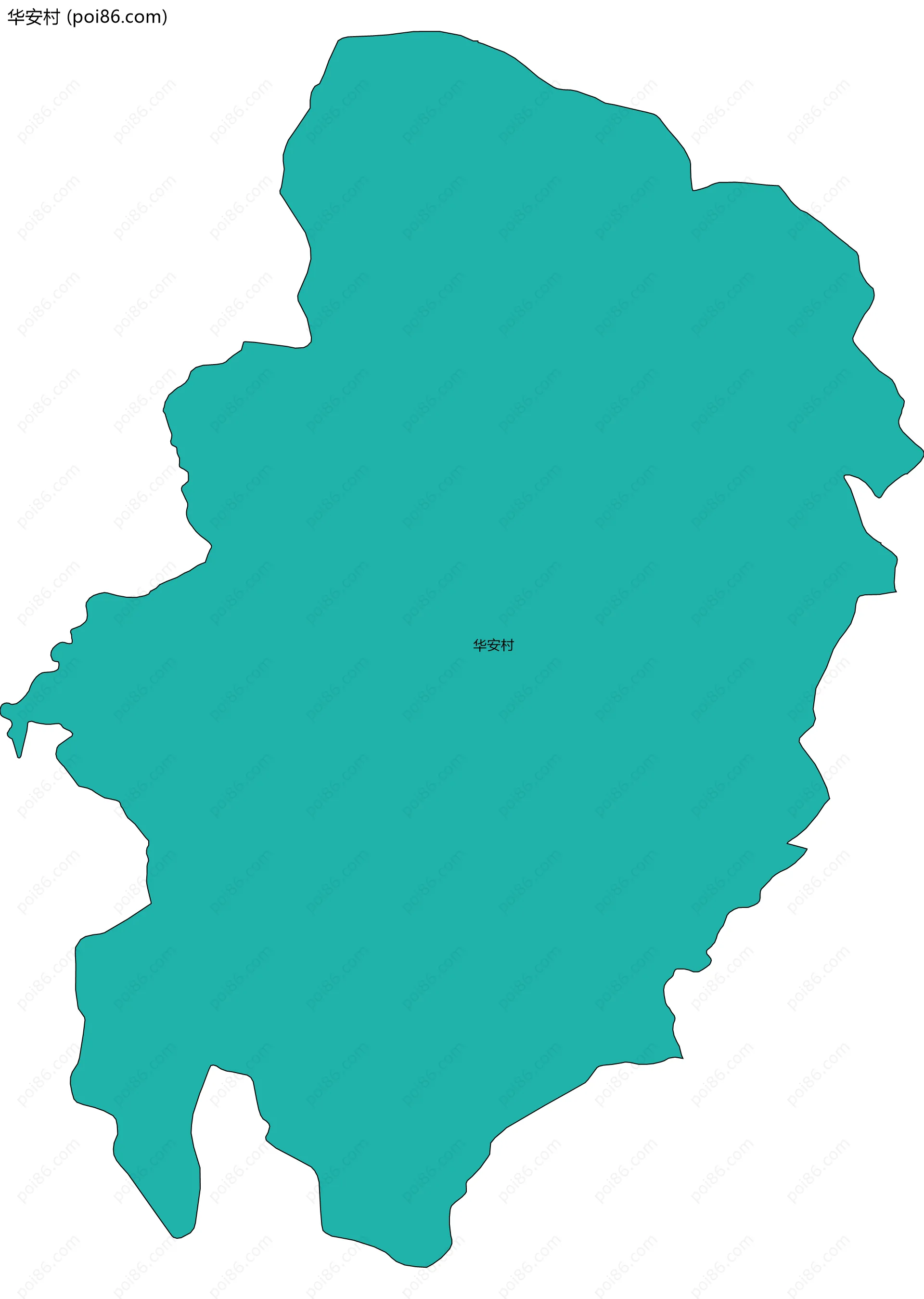 华安村边界地图