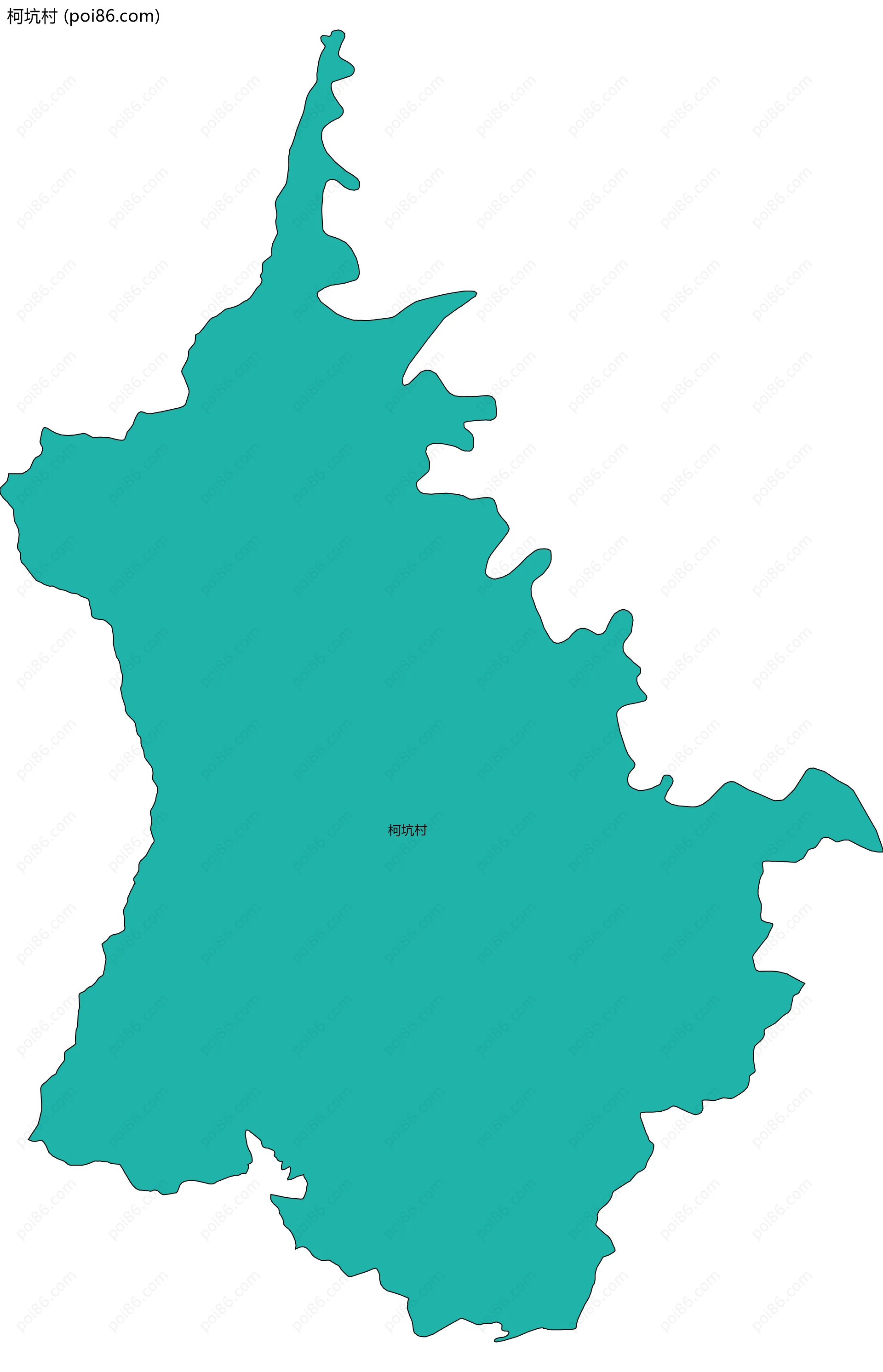 柯坑村边界地图