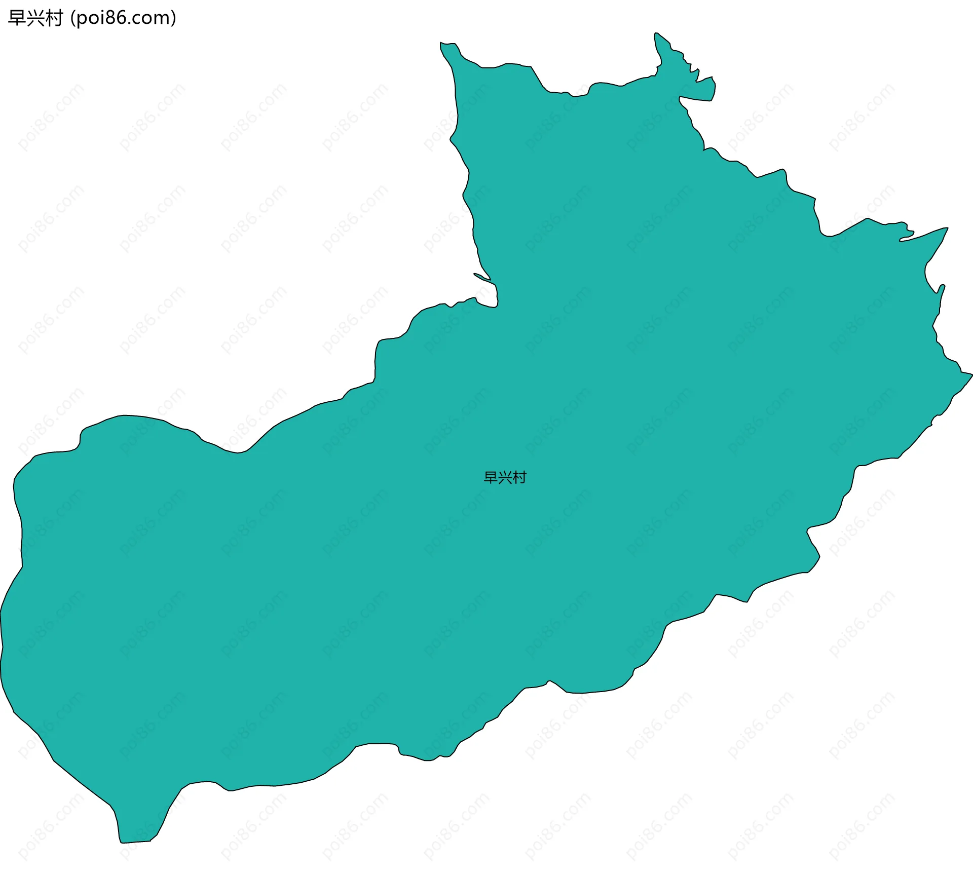 早兴村边界地图