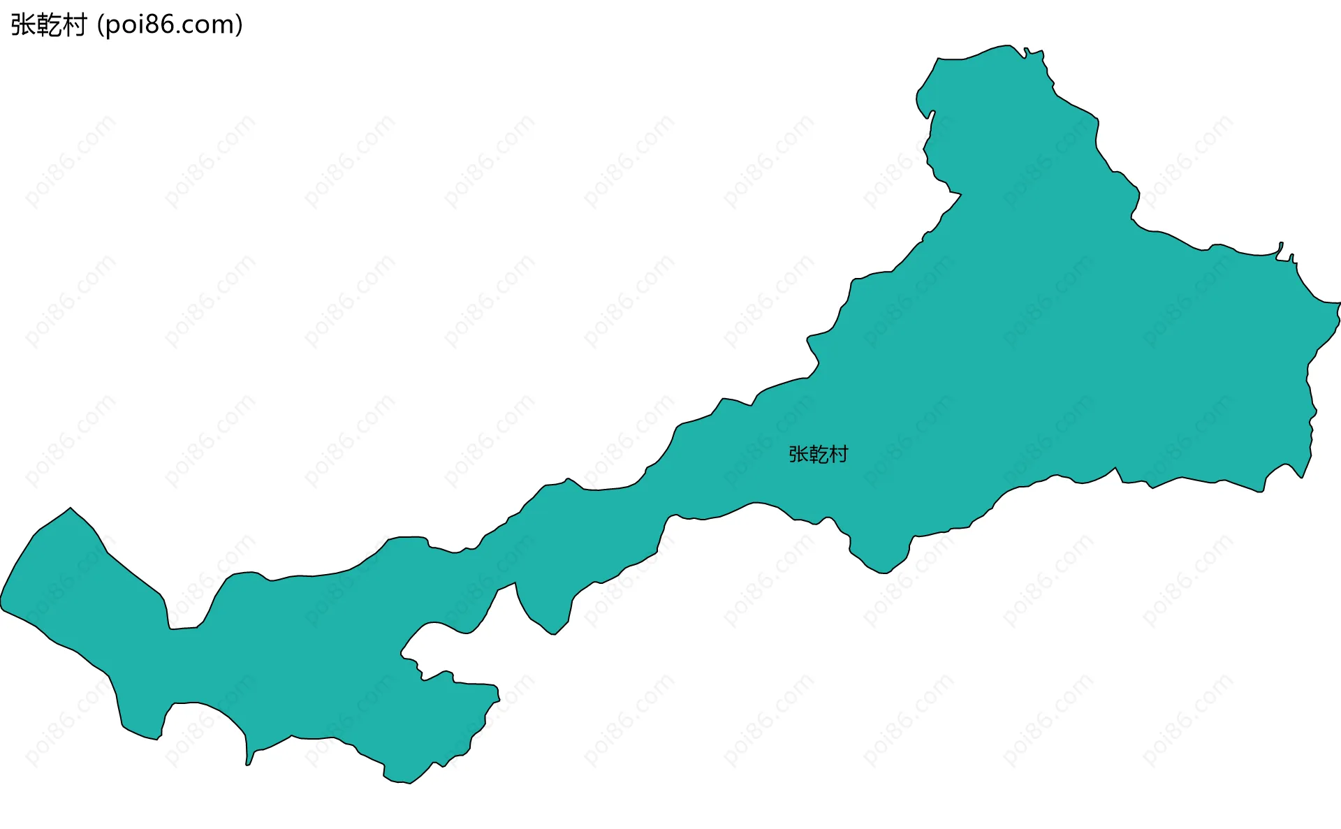 张乾村边界地图