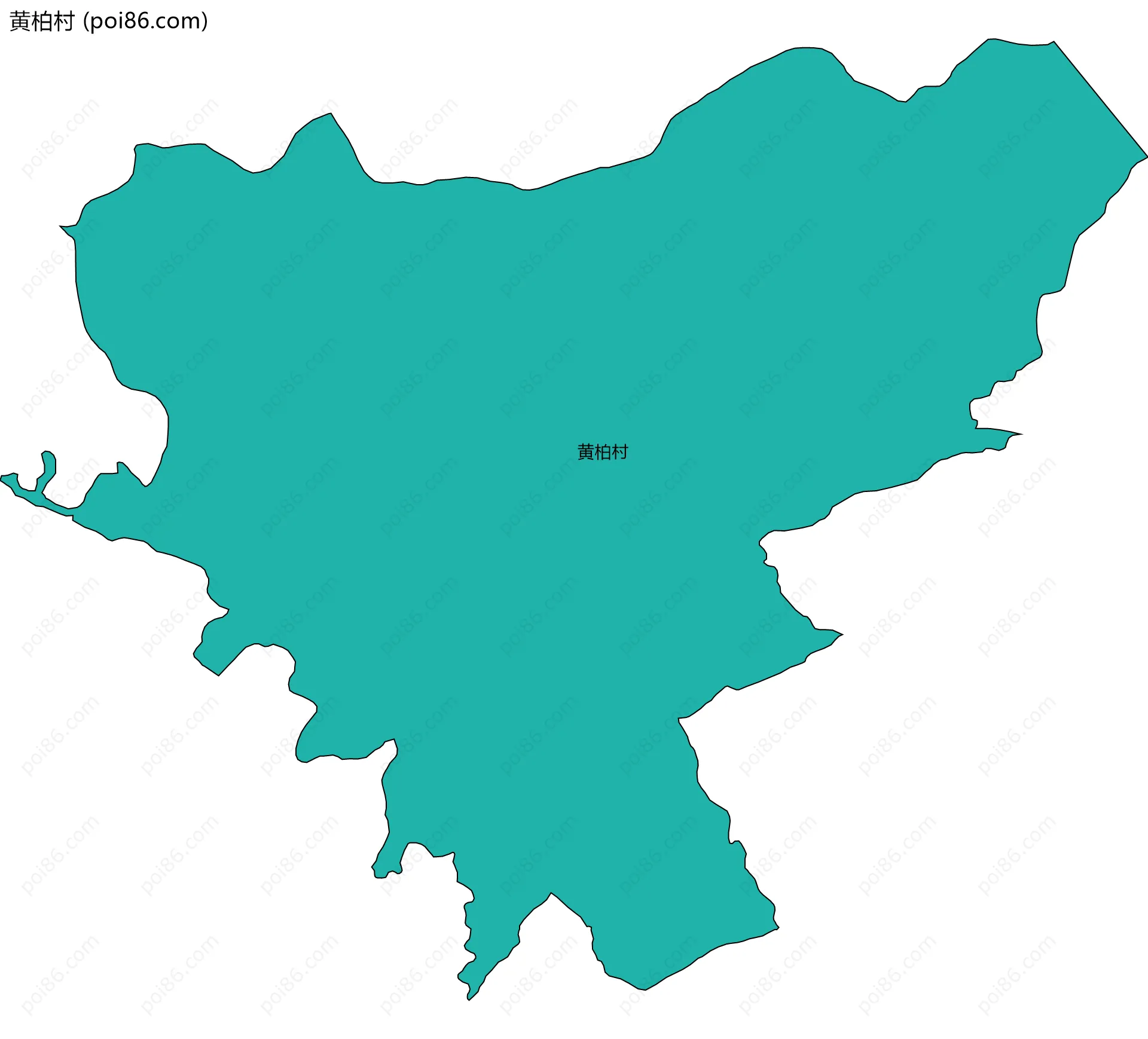 黄柏村边界地图