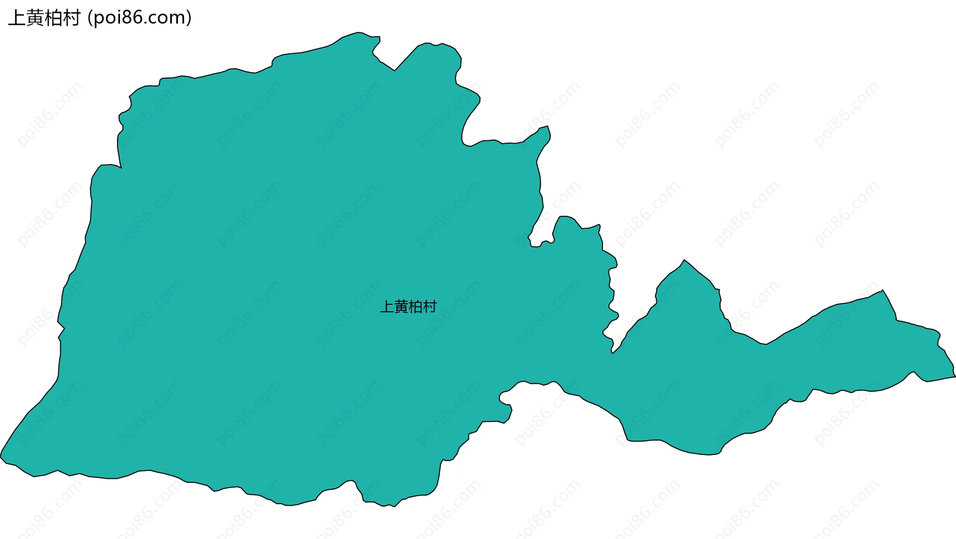 上黄柏村边界地图