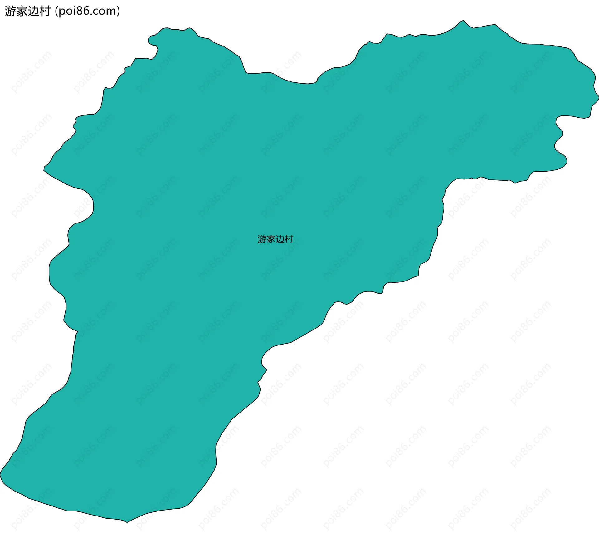 游家边村边界地图