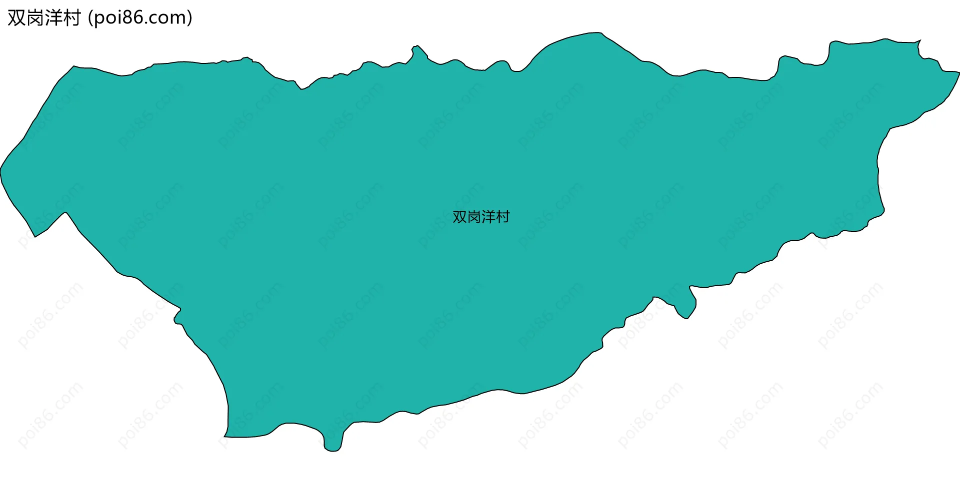 双岗洋村边界地图