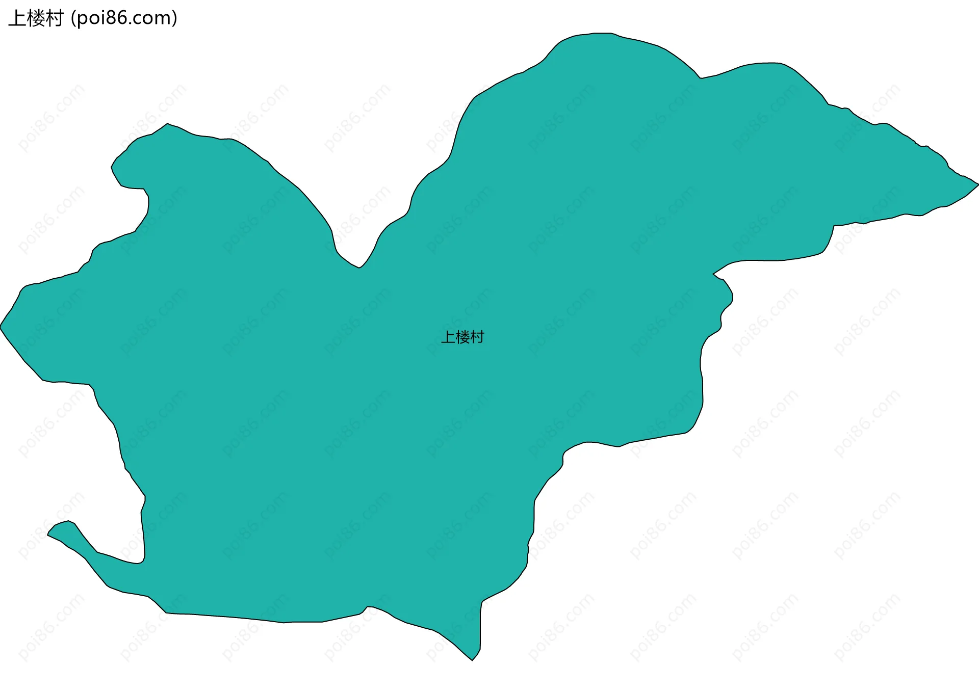 上楼村边界地图
