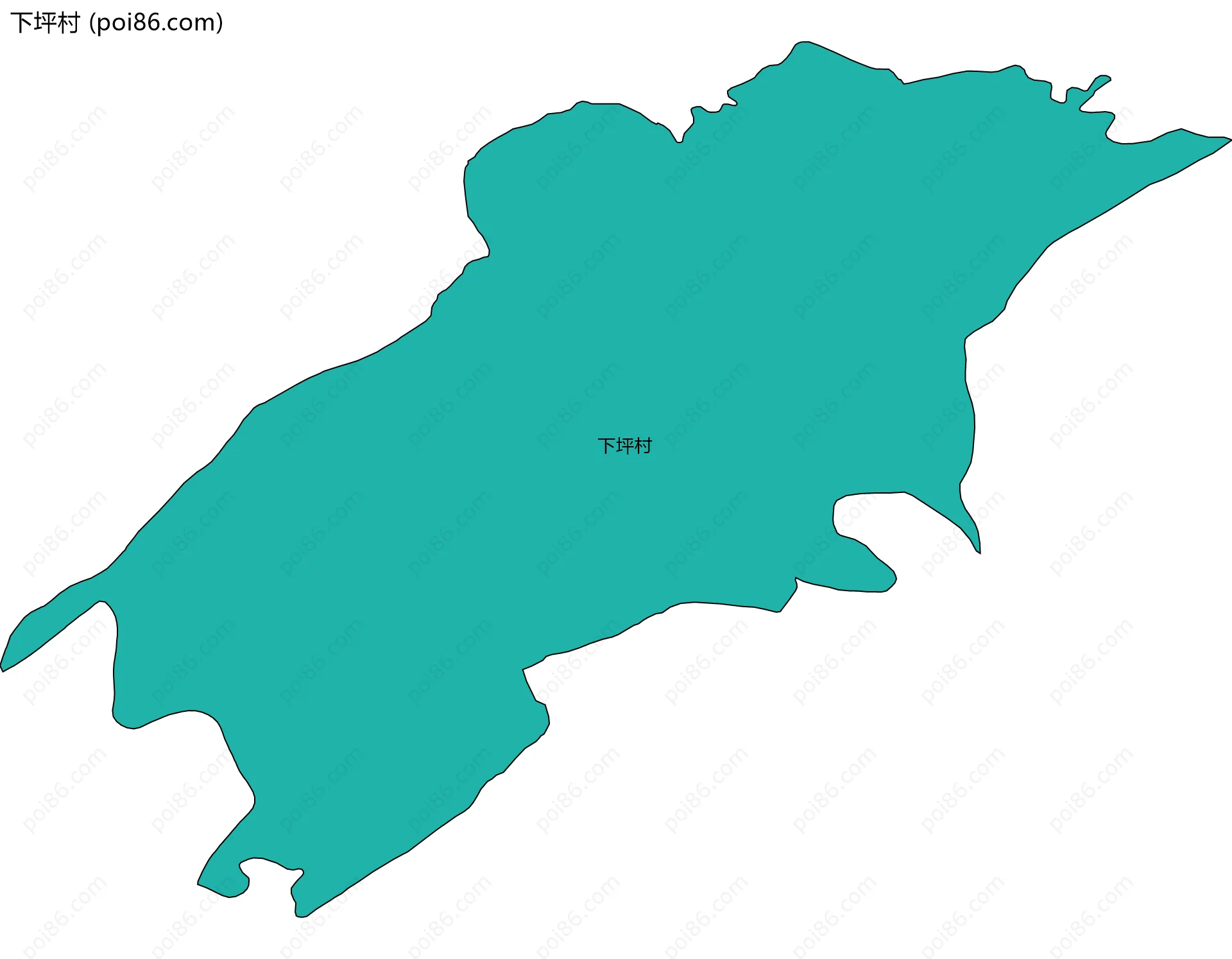 下坪村边界地图