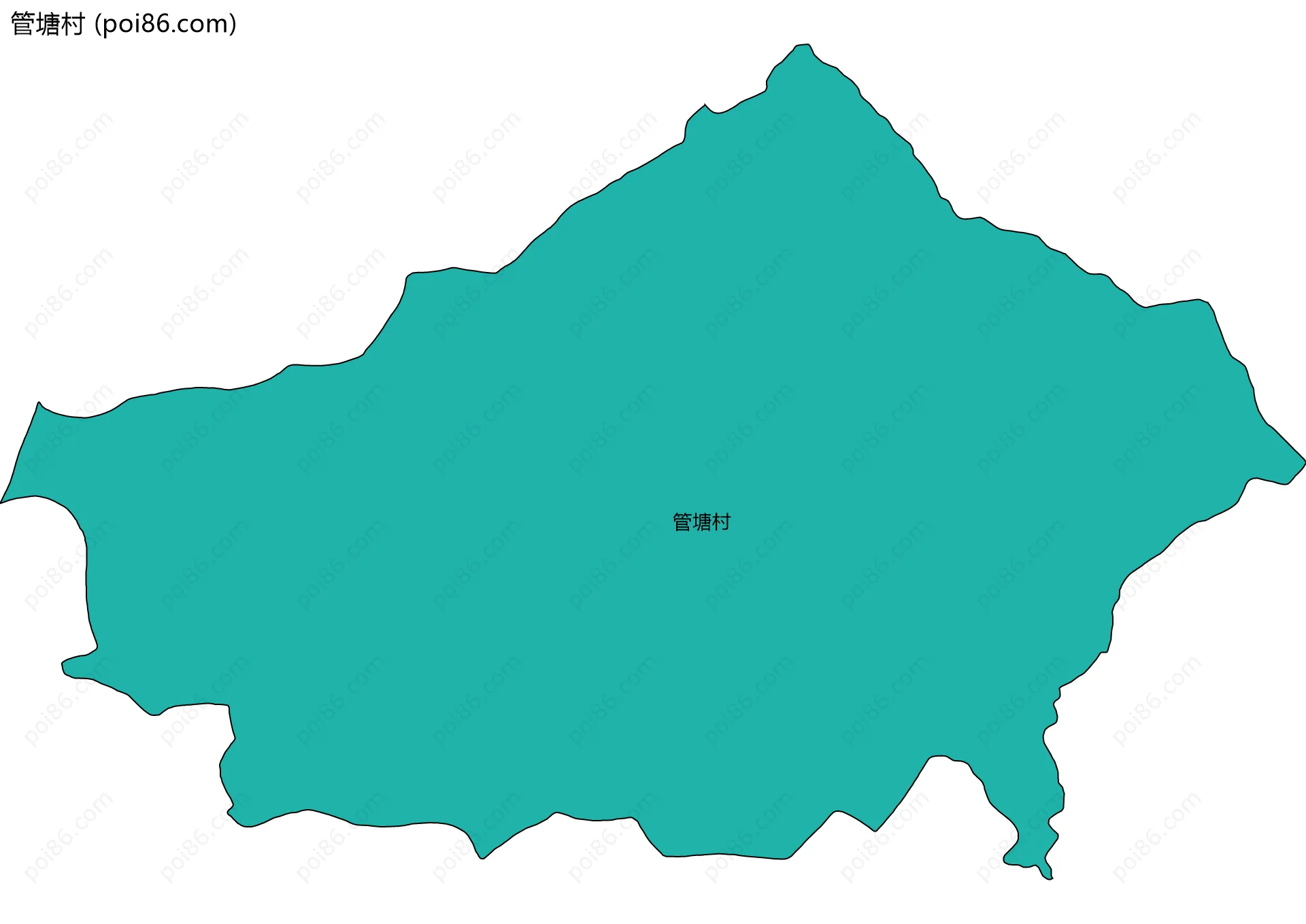 管塘村边界地图