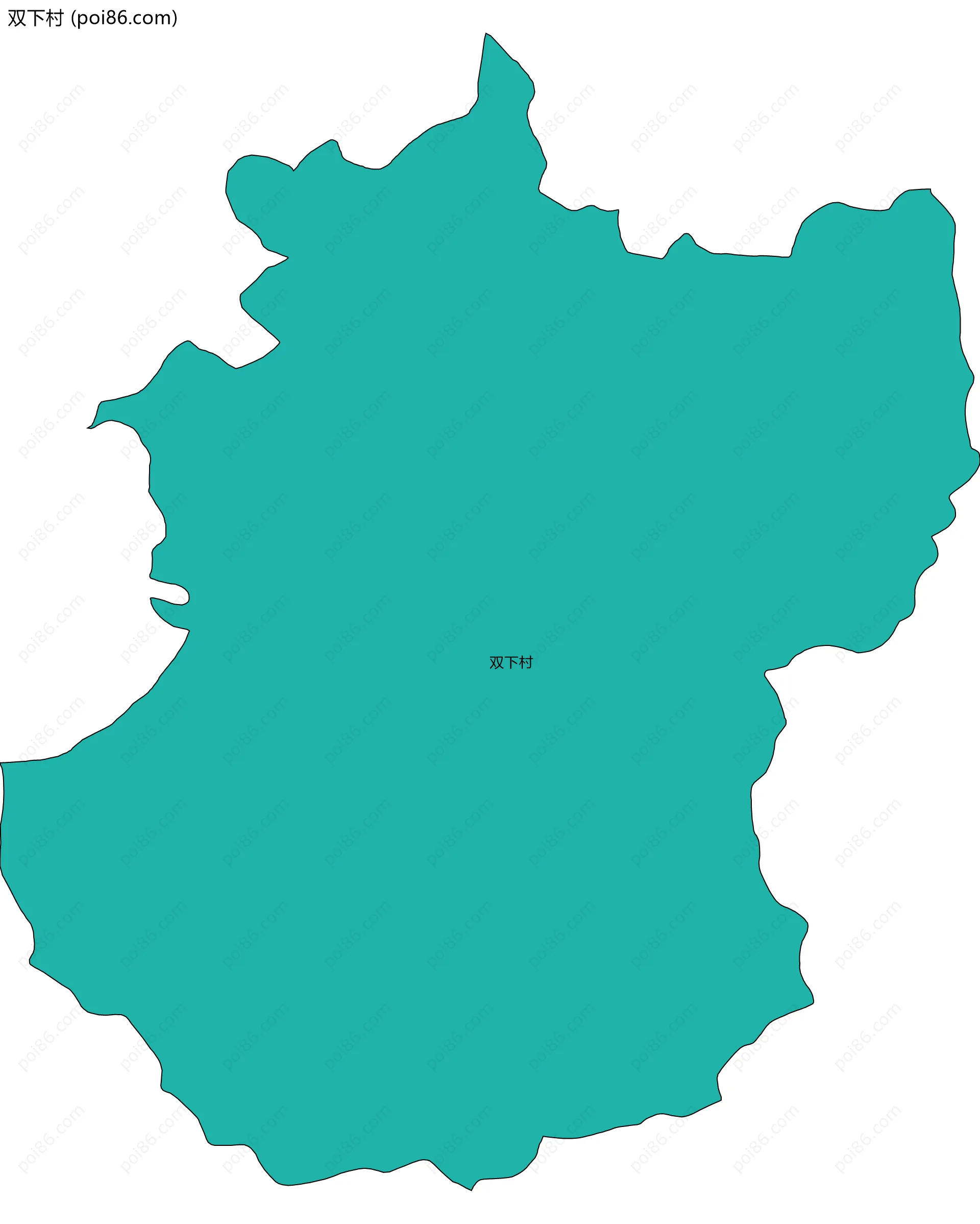 双下村边界地图