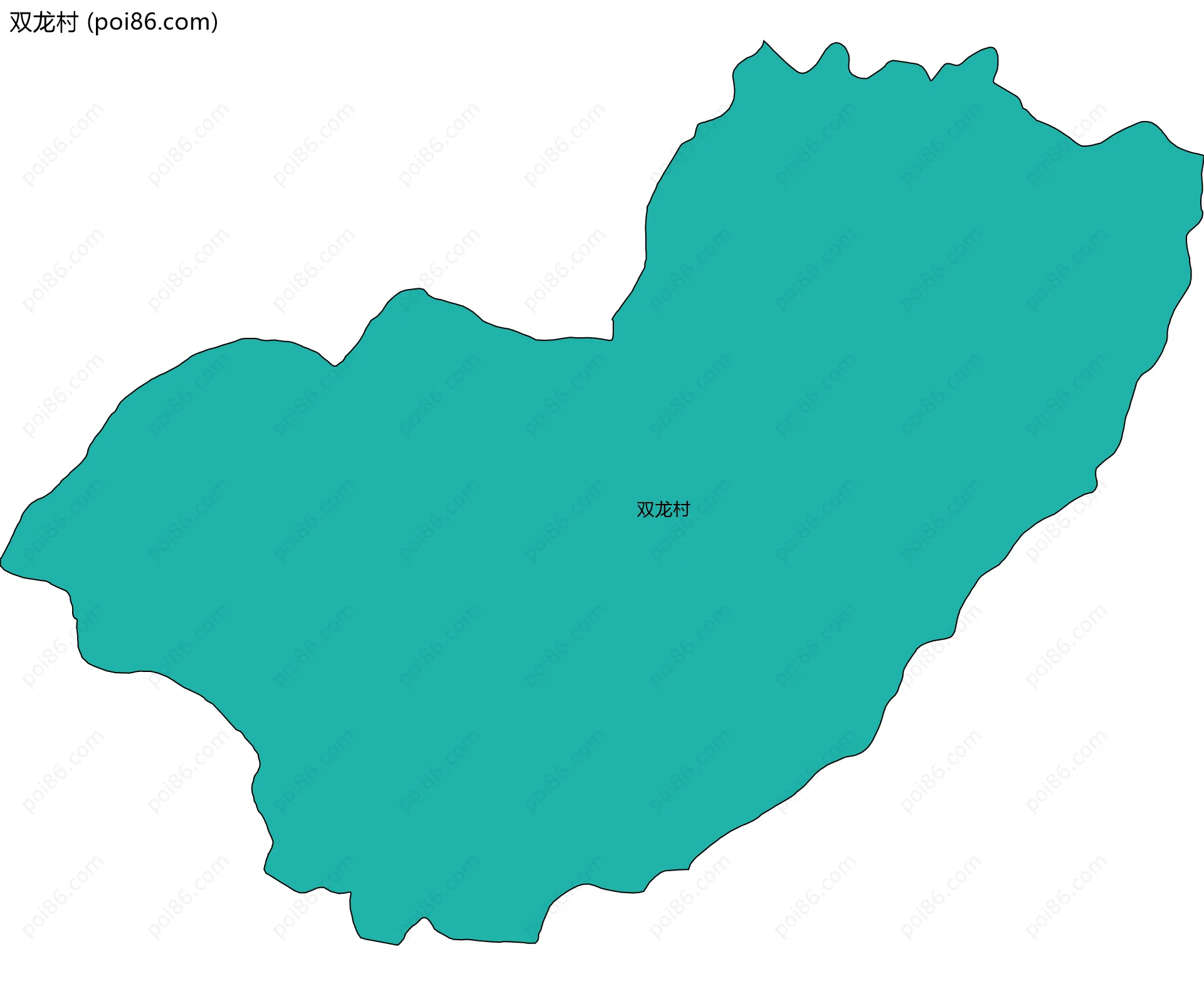 双龙村边界地图