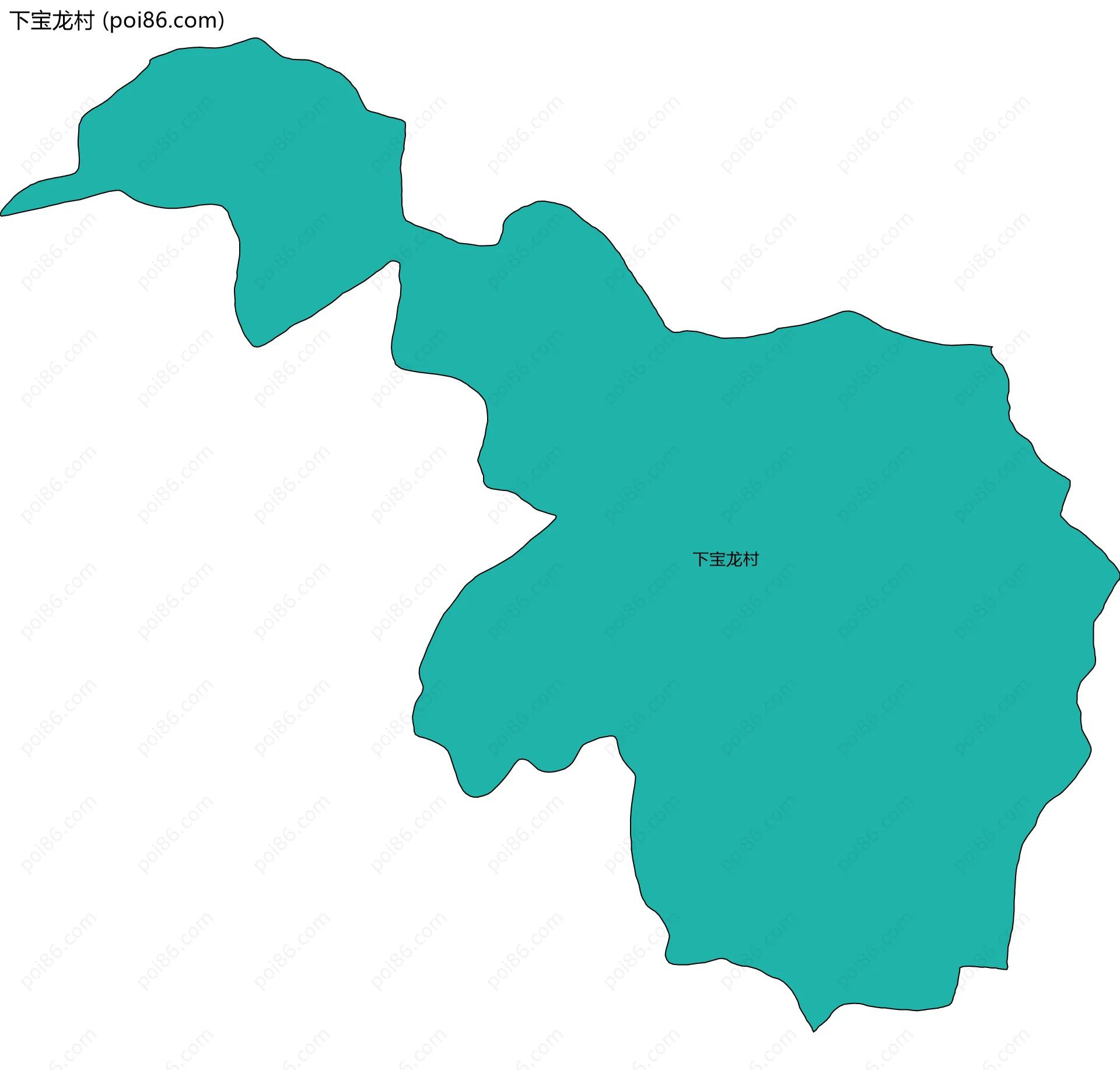 下宝龙村边界地图