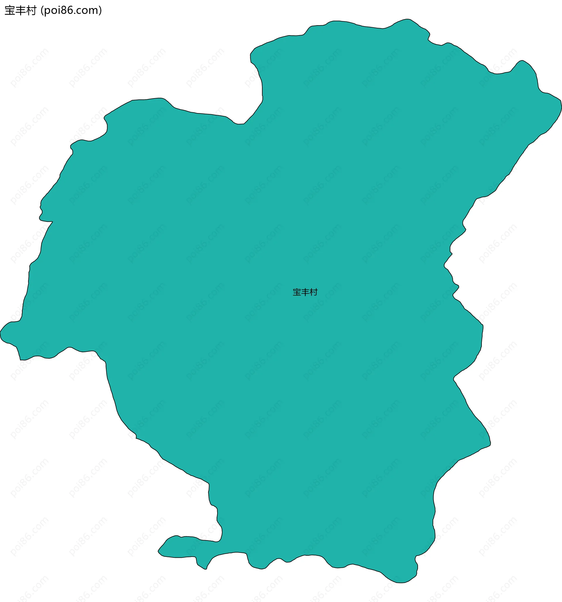 宝丰村边界地图