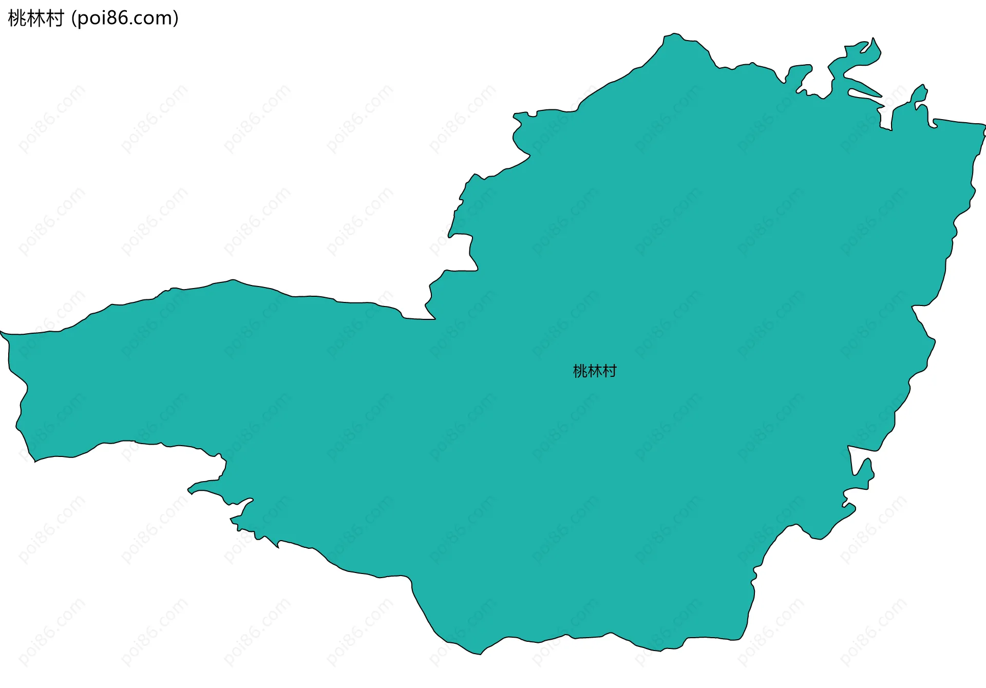 桃林村边界地图