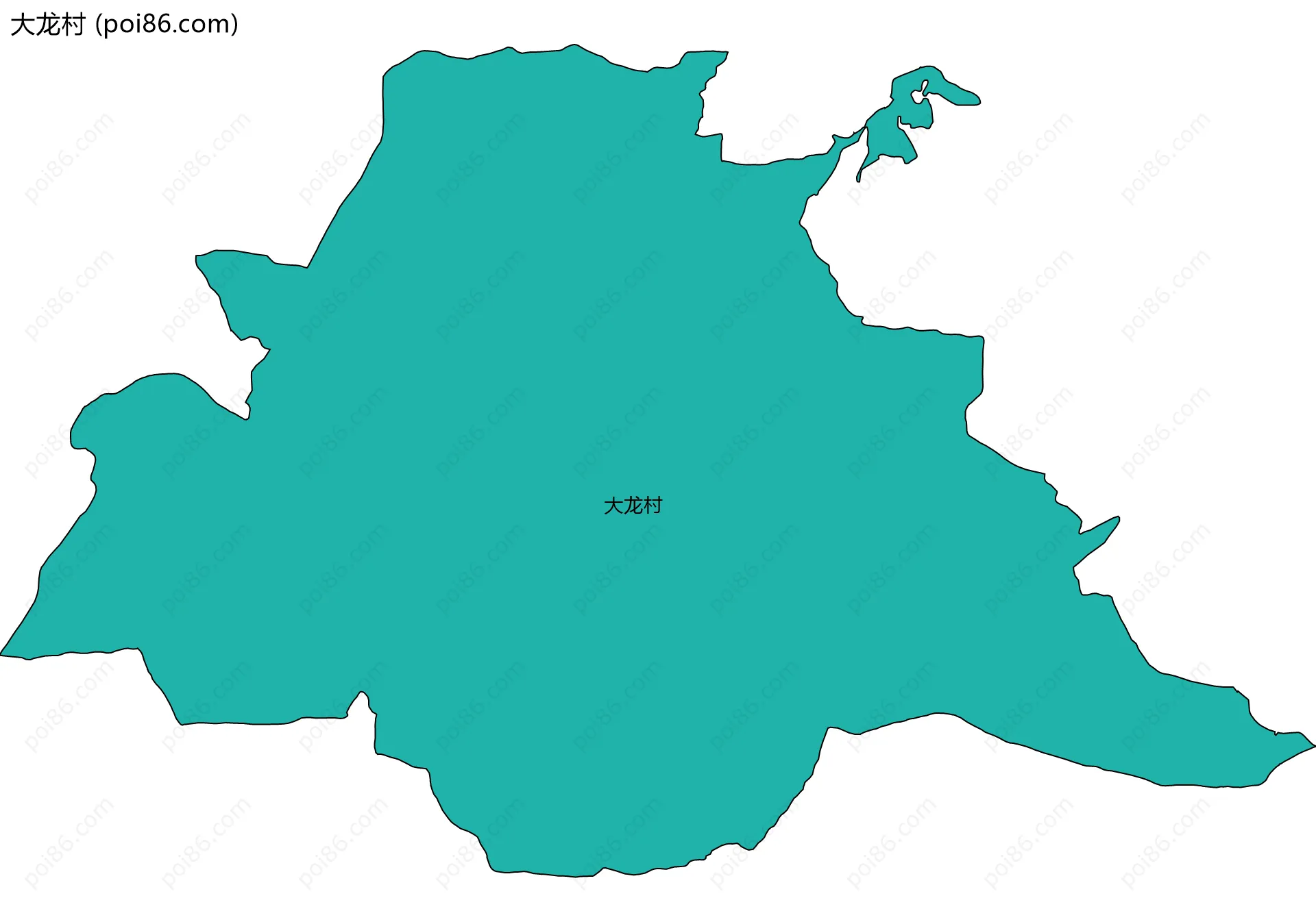 大龙村边界地图