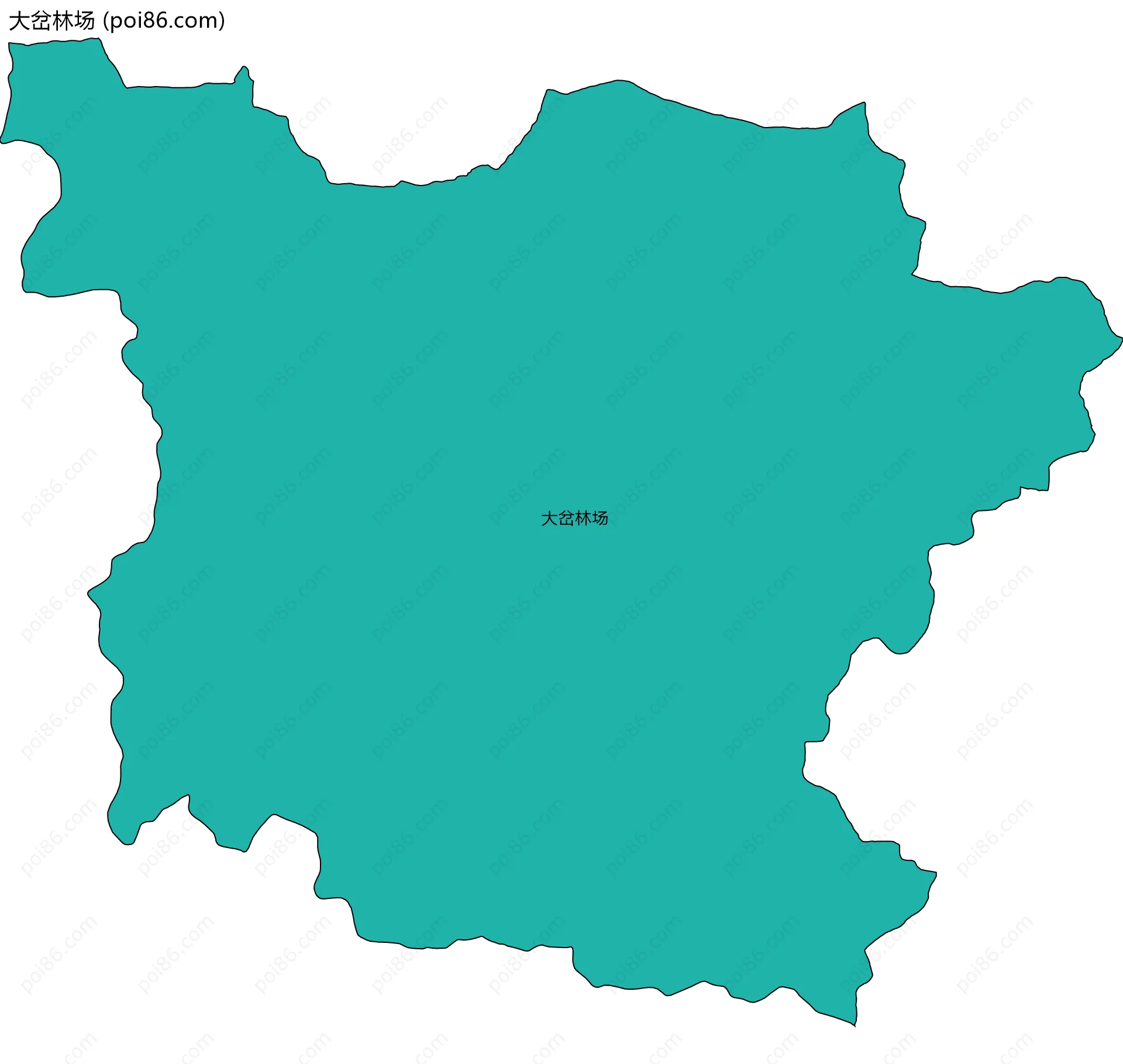 大岔林场边界地图